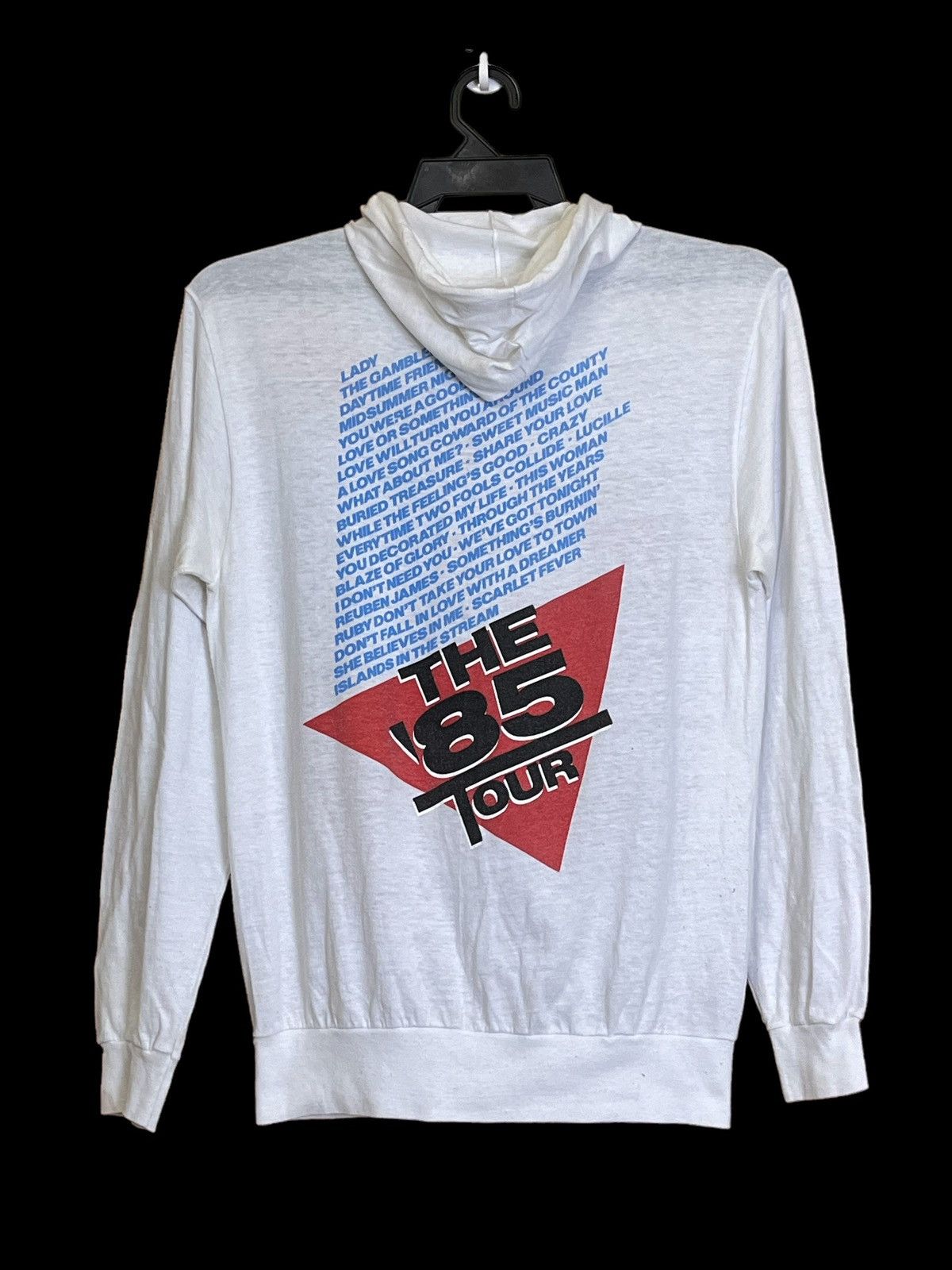 Band Tees RARE🔥VINTAGE 80s KENNY ROGERS TOUR 1985 PAPER THIN HOODIES Size US S / EU 44-46 / 1 - 2 Thumbnail