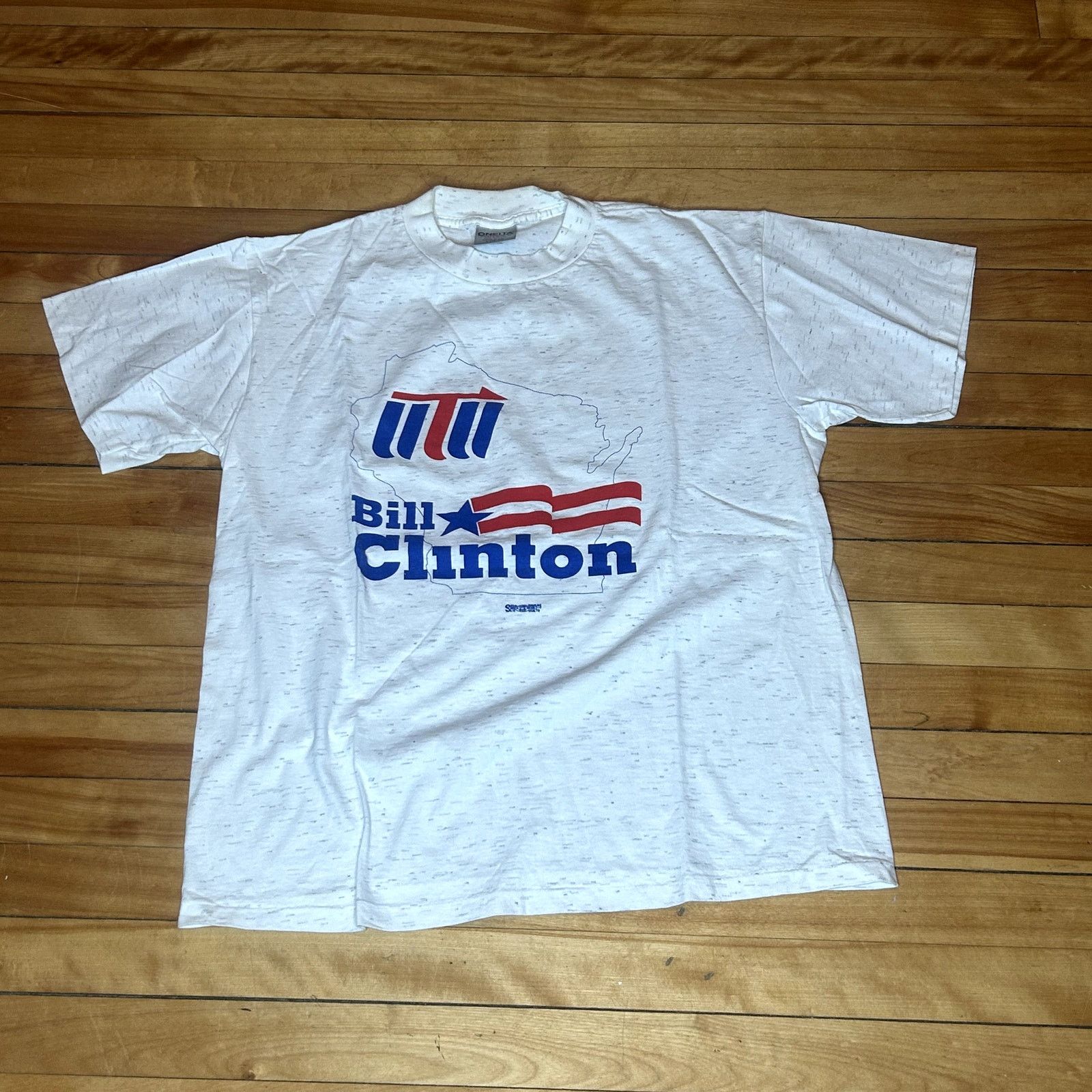 Vintage Vintage 90s Political Bill Clinton T-Shirt Large Size US L / EU 52-54 / 3 - 1 Thumbnail