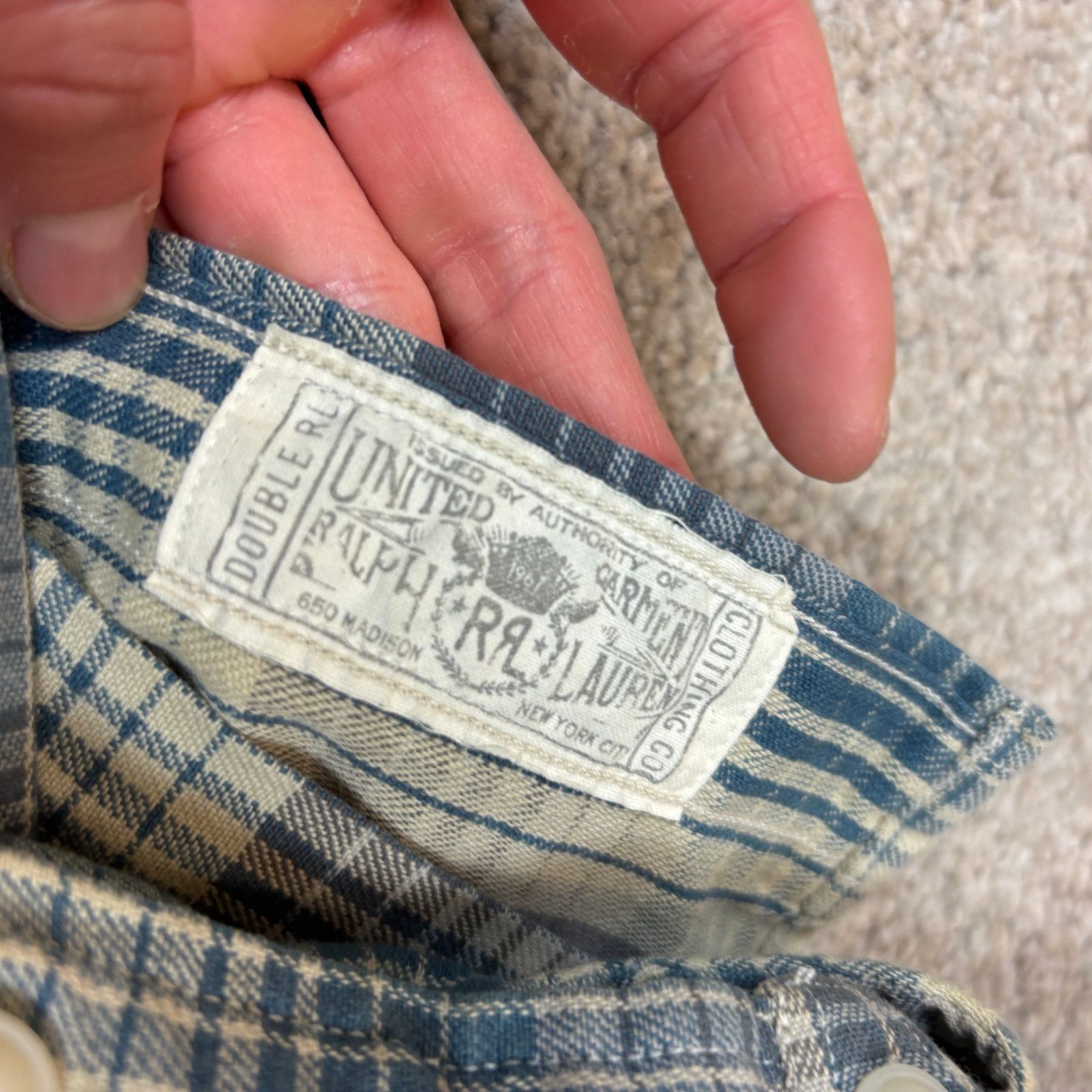 RRL Ralph Lauren RRL Double RL Ralph Lauren Plaid Flannel Shirt Men S Western Size US S / EU 44-46 / 1 - 9 Thumbnail