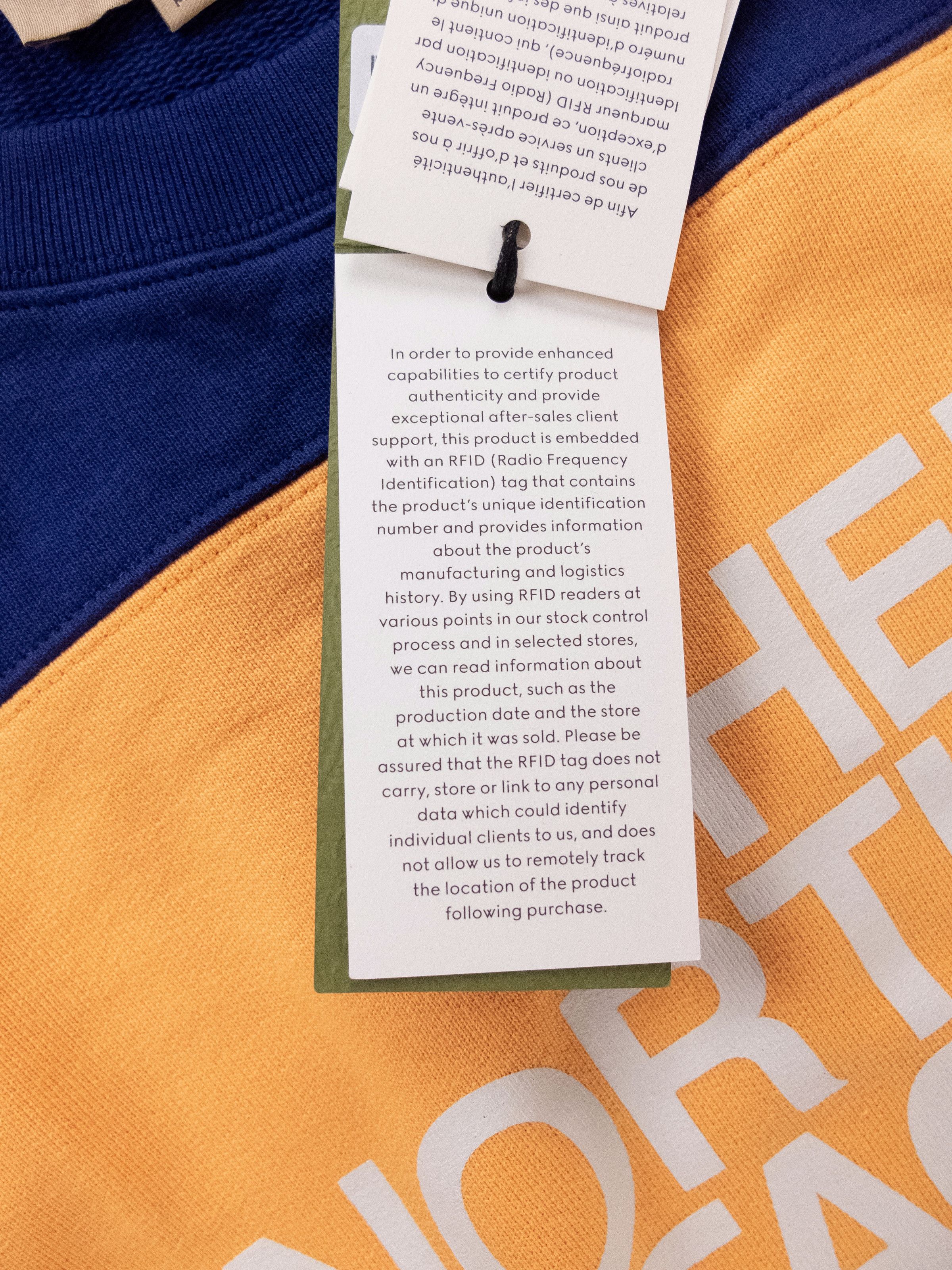 Gucci GUCCI x NORTH FACE blue yellow logo print sweatshirt Medium Size US M / EU 48-50 / 2 - 8 Thumbnail