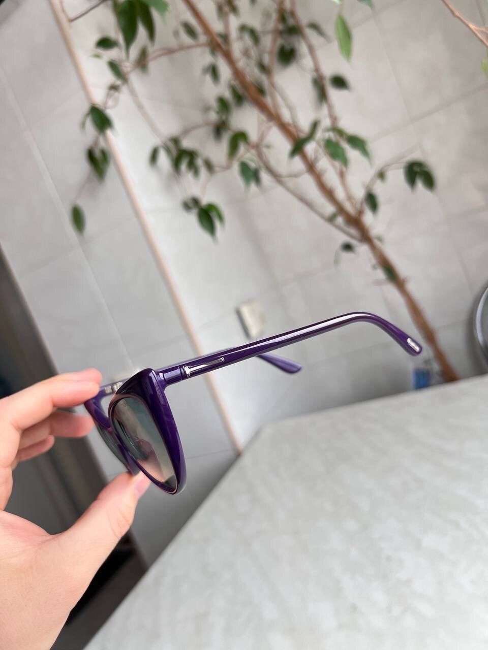 Tom Ford Tom Ford Anastasia Sunglasses Eyewear's Purple Cat Eye Frame Size ONE SIZE - 13 Thumbnail