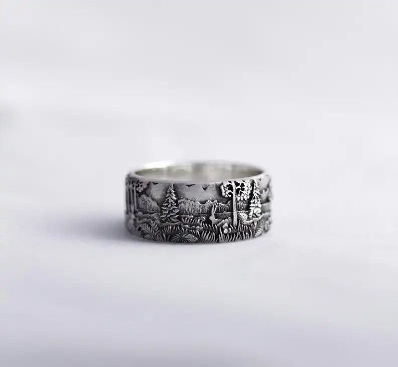 Jewelry × Vintage Fashion Wild Men and Women Ring Thailand Silver Size ONE SIZE - 5 Thumbnail