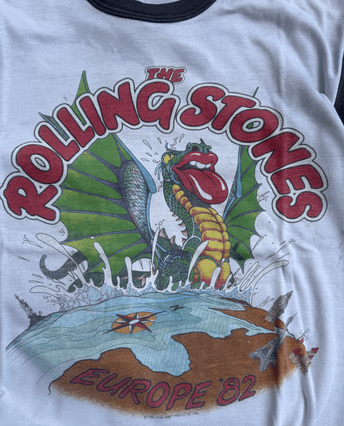 Vintage Vintage 1982 The Rolling Stones Band Rock T-Shirt Tee Size M Size US M / EU 48-50 / 2 - 3 Thumbnail