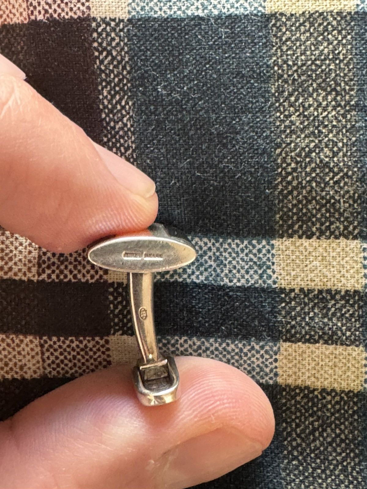 Bvlgari Bvlgari Silver and rubber cufflinks Size ONE SIZE - 3 Thumbnail