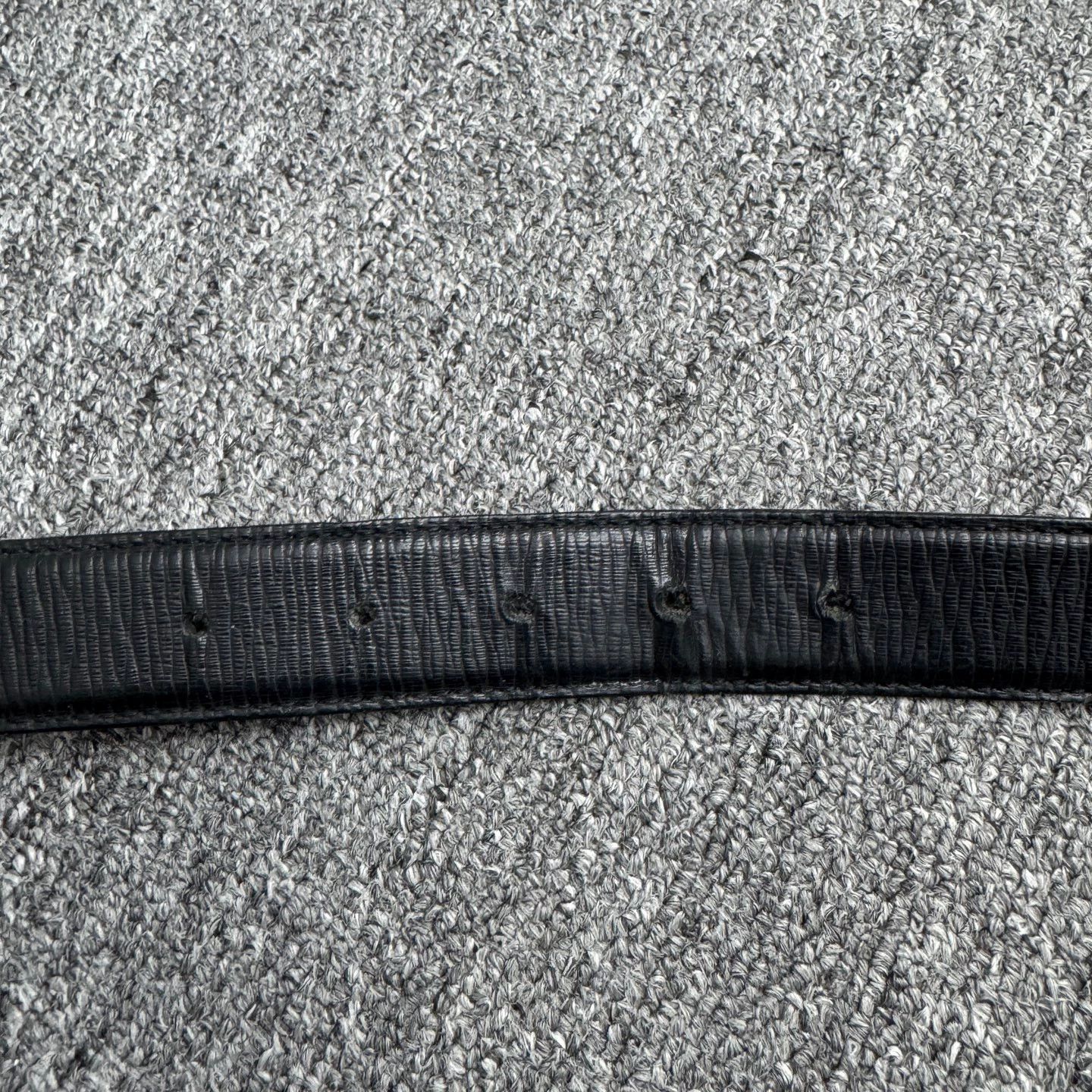 Salvatore Ferragamo SF Double G Buckle Belt 85cm 95 New Cracked Faded Size ONE SIZE - 6 Thumbnail