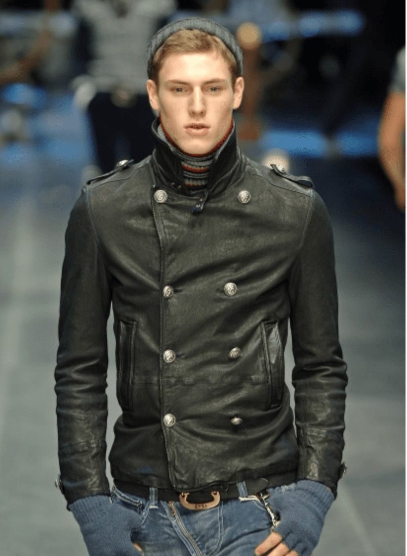 Dolce & Gabbana AW2006 Dolce & Gabbana Black Premium Officer Naval Buttoned Leather Jacket Size US M / EU 48-50 / 2 - 2 Thumbnail