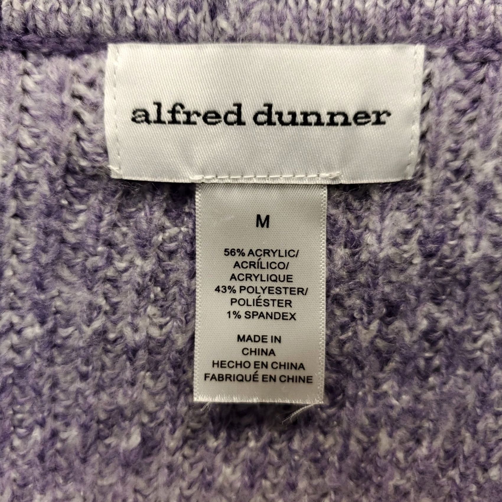 Vintage Alfred Dunner Cardigan Womens M Multi Striped Raglan Sleeve Button Front Size M / US 6-8 / IT 42-44 - 5 Thumbnail