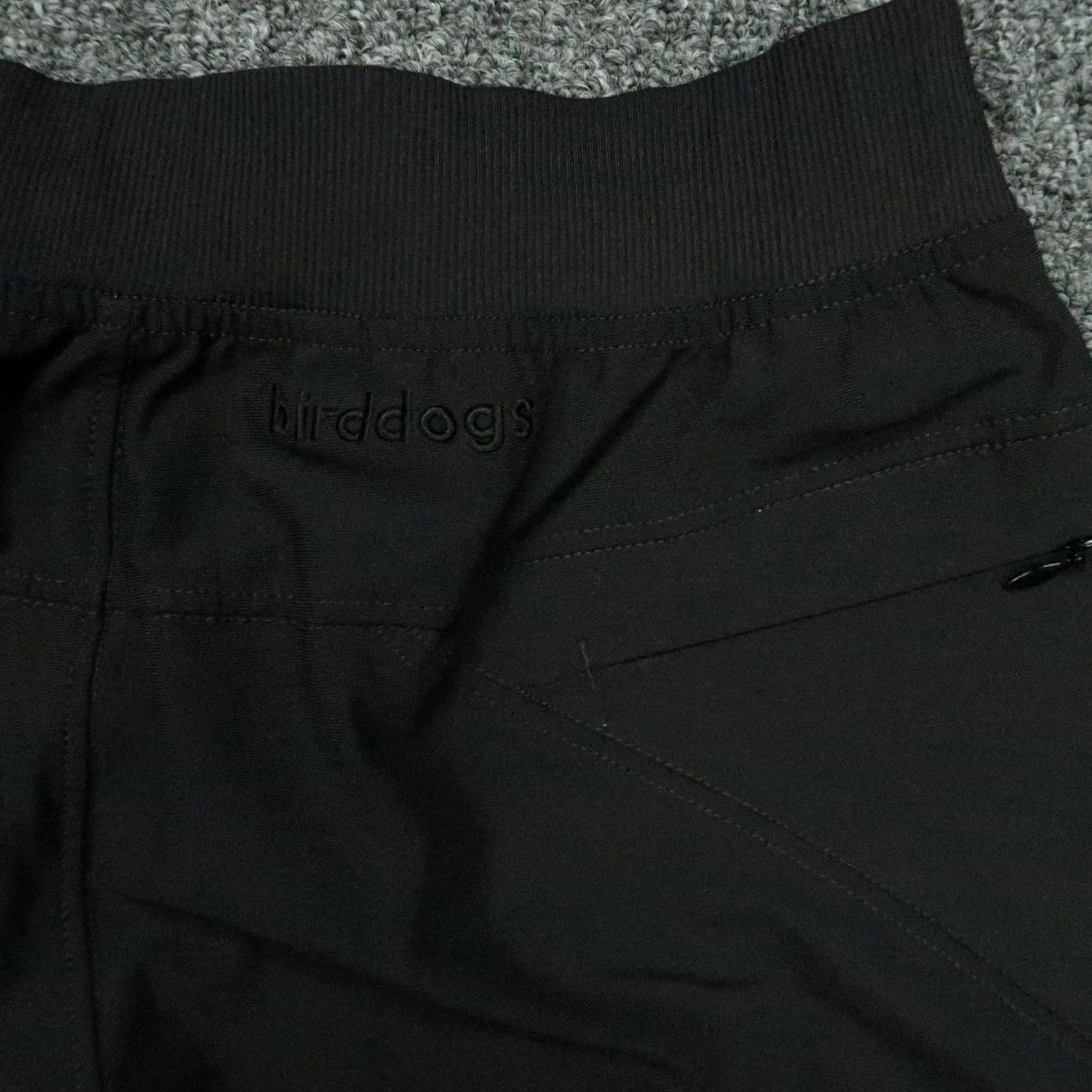 Vintage Birddogs Pants Mens Medium Black Joggers Performance Zip Pocket Lined Size US 31 - 6 Thumbnail