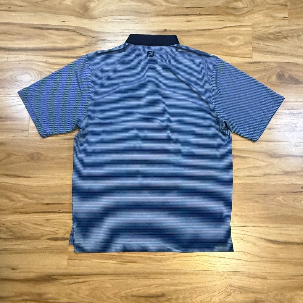 J Brand FootJoy Men’s Golf Polo Shirt Blue Striped L Size US L / EU 52-54 / 3 - 2 Thumbnail
