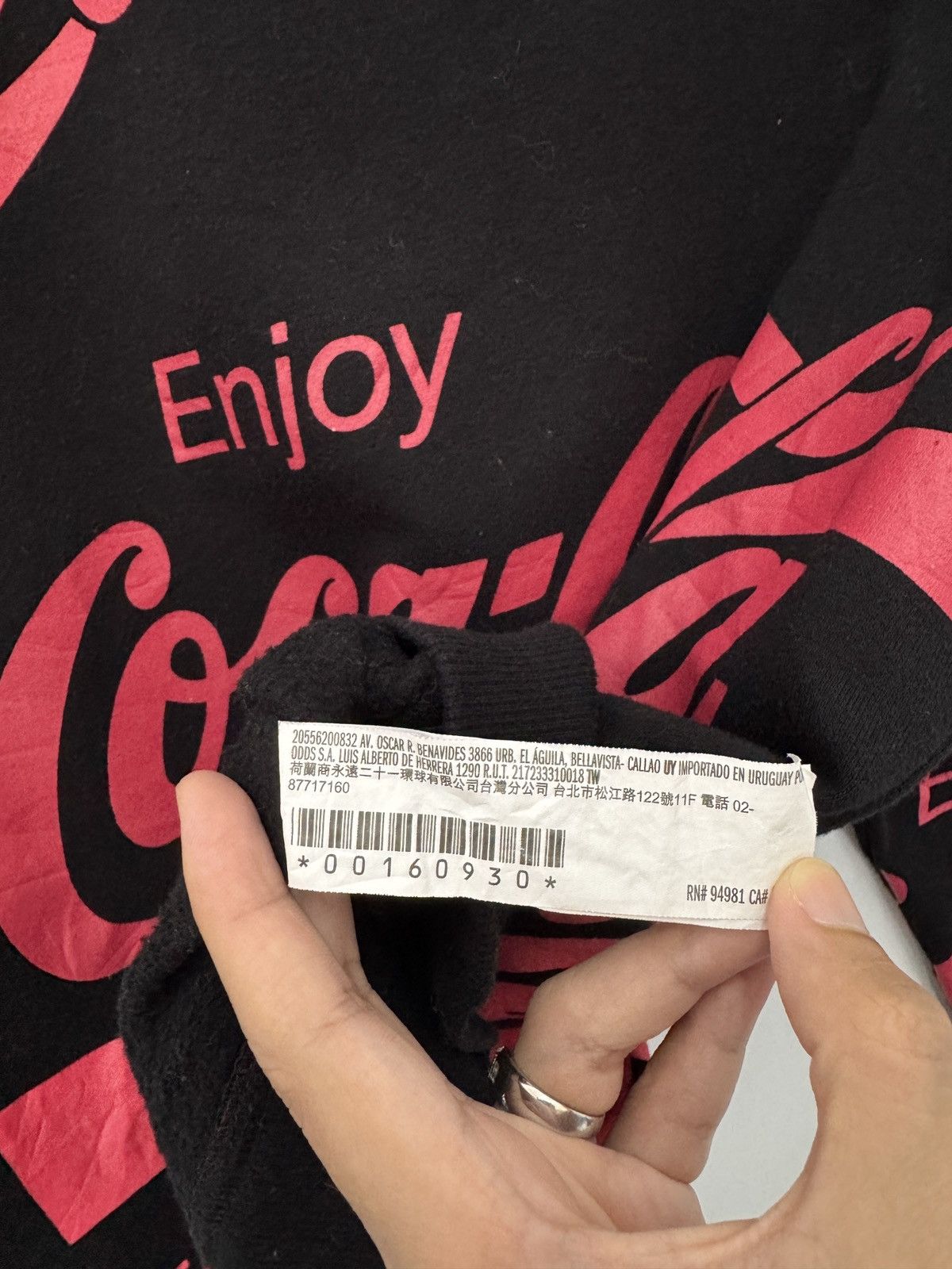 Coca Cola × Pepsi 🔥 CocaCola enjoy OverPrint drinker product Sweatshirt - XS Size US M / EU 48-50 / 2 - 6 Thumbnail