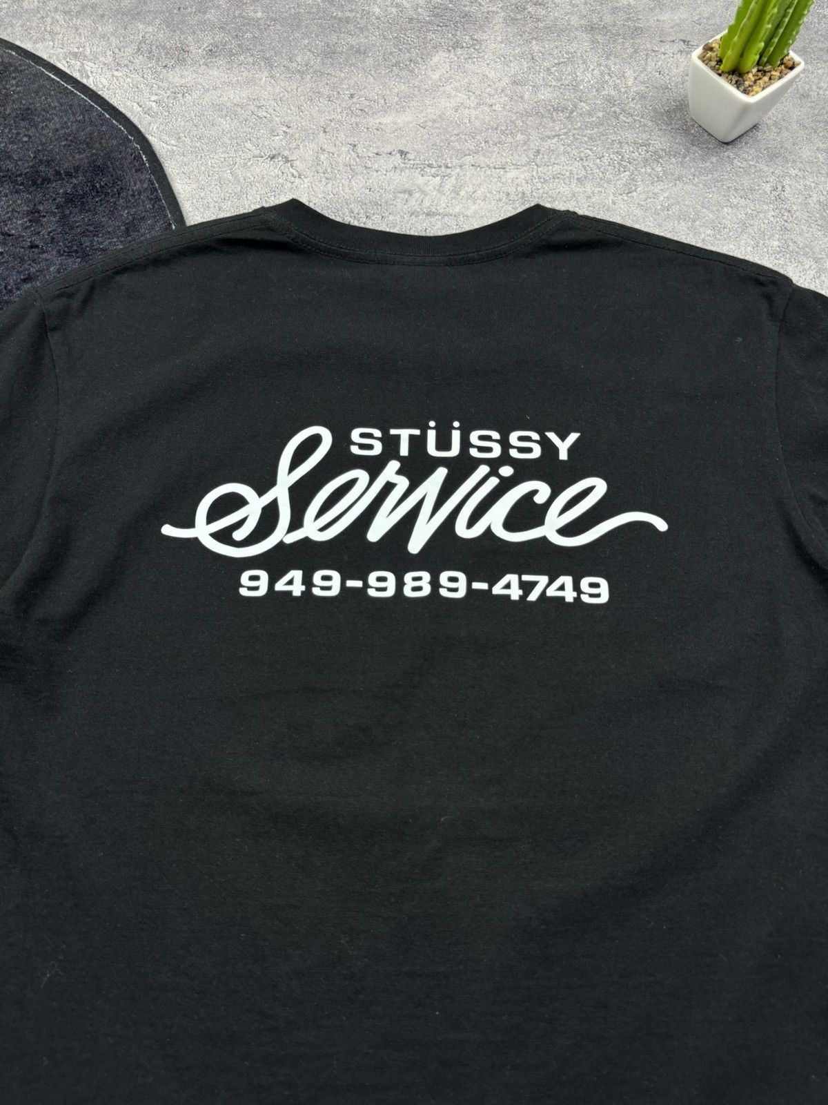 Stussy Stüssy Service Script Logo T-Shirt - Old Stock Style Graphic Size US M / EU 48-50 / 2 - 10 Thumbnail