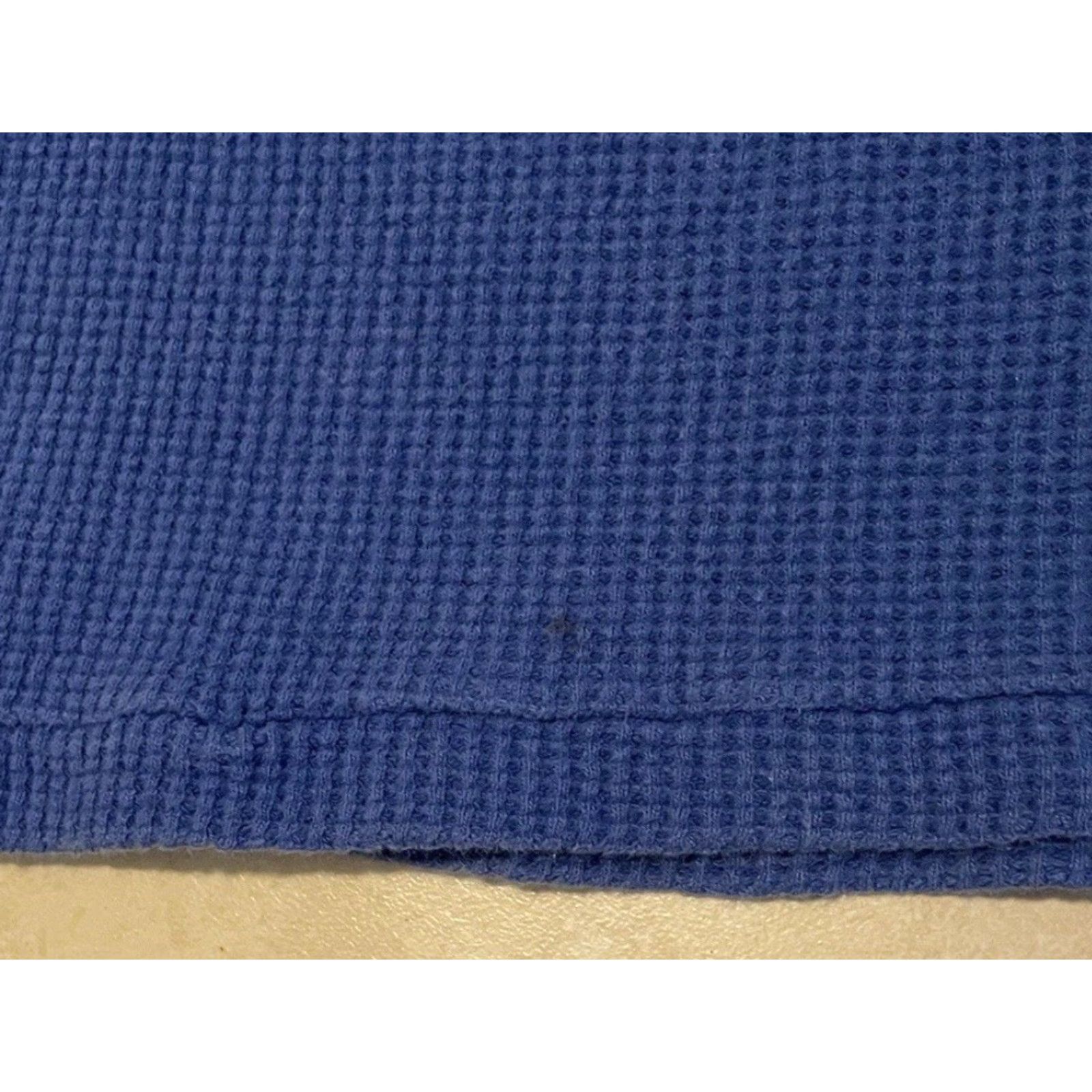 Gap VINTAGE GAP 90s Faded Thermal Henley Shirt S USA Blue Mens Shirt Size US S / EU 44-46 / 1 - 5 Thumbnail