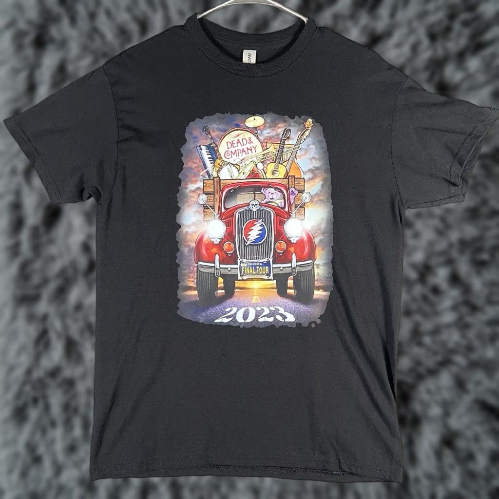 Gildan VINTAGE Dead And Company 2023 Final Tour Shirt M Black Mens T-Shirt Grateful Dead Bear Dead & Co Size US M / EU 48-50 / 2 - 1 Thumbnail