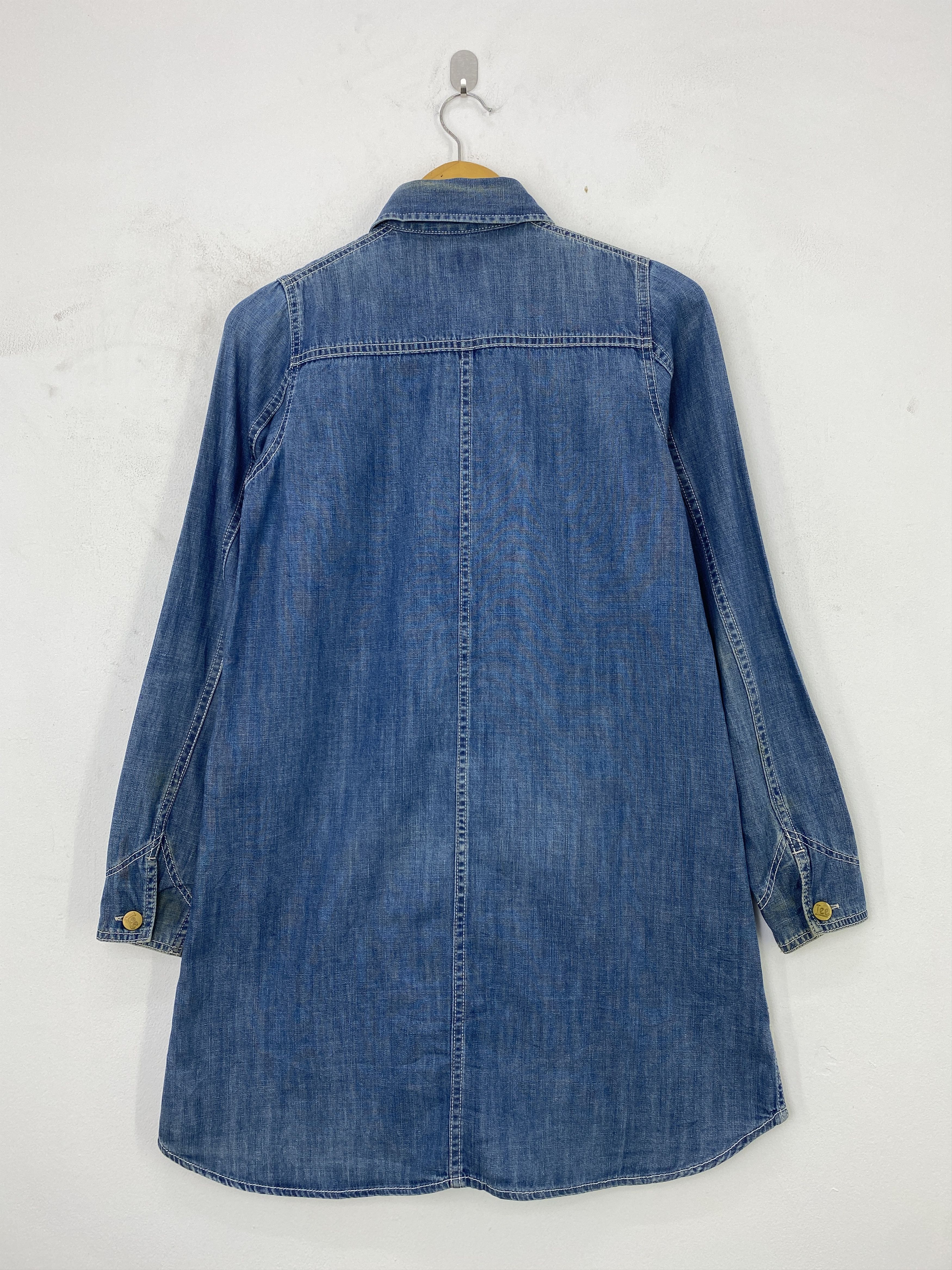 Lee 90s Vintage LEE Denim Button Dress JA0158 Size US M / EU 48-50 / 2 - 2 Thumbnail