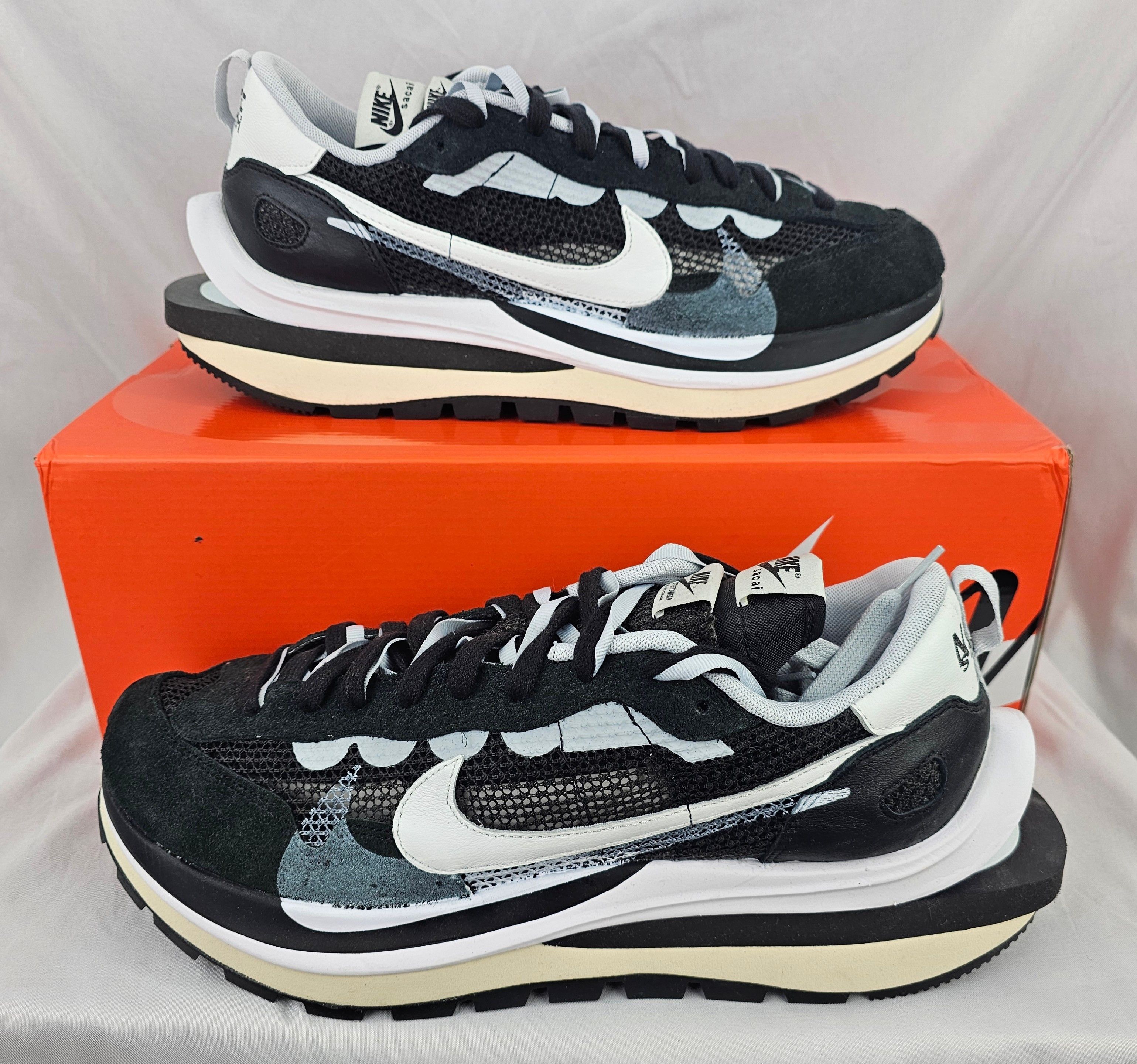 Nike × Sacai Nike x Sacai VaporWaffle Black White Men's Size 13 US NEW Size US 13 / EU 46 - 3 Thumbnail