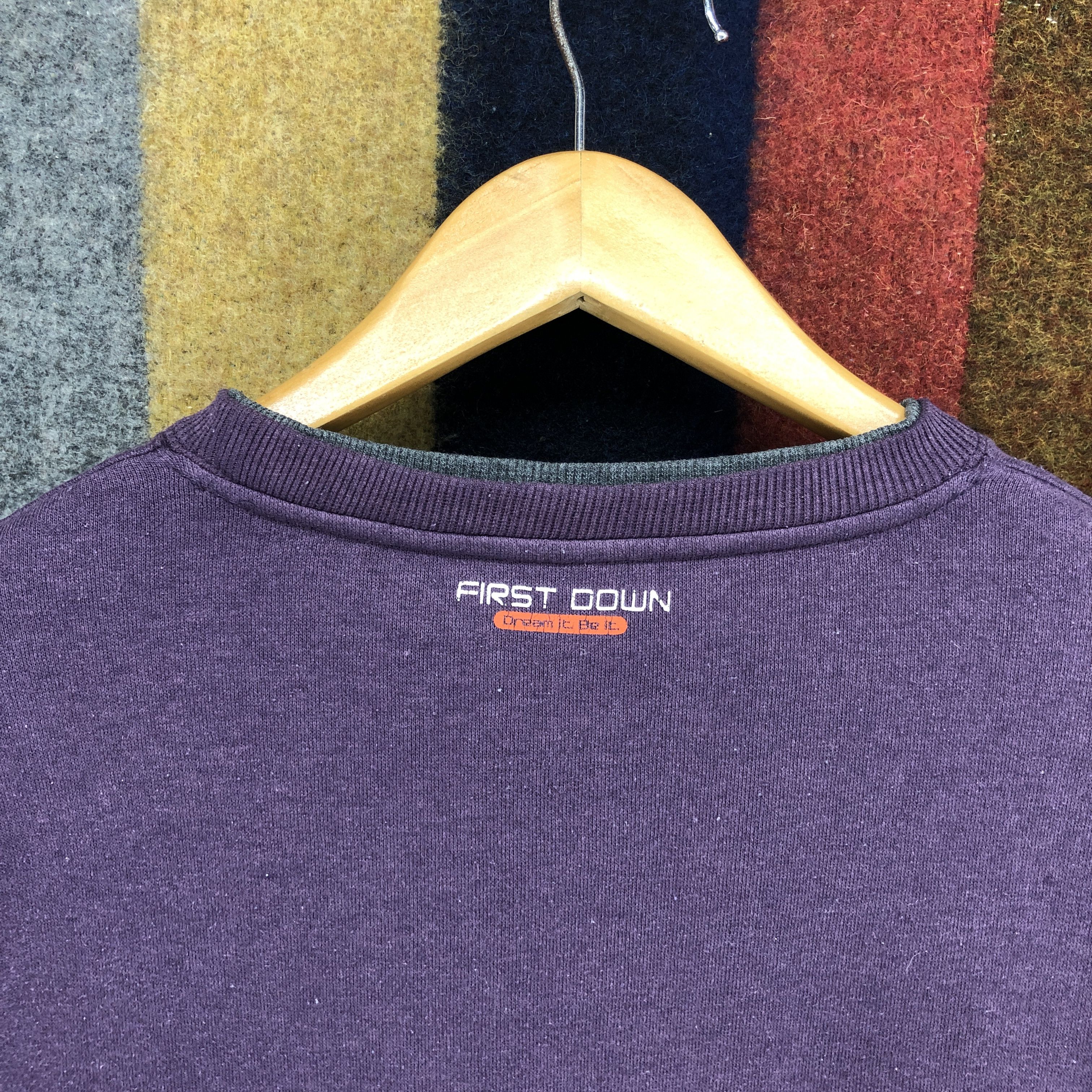 Other FIRST DOWN Crew Neck Sweatshirt #0243/K Size US M / EU 48-50 / 2 - 7 Thumbnail