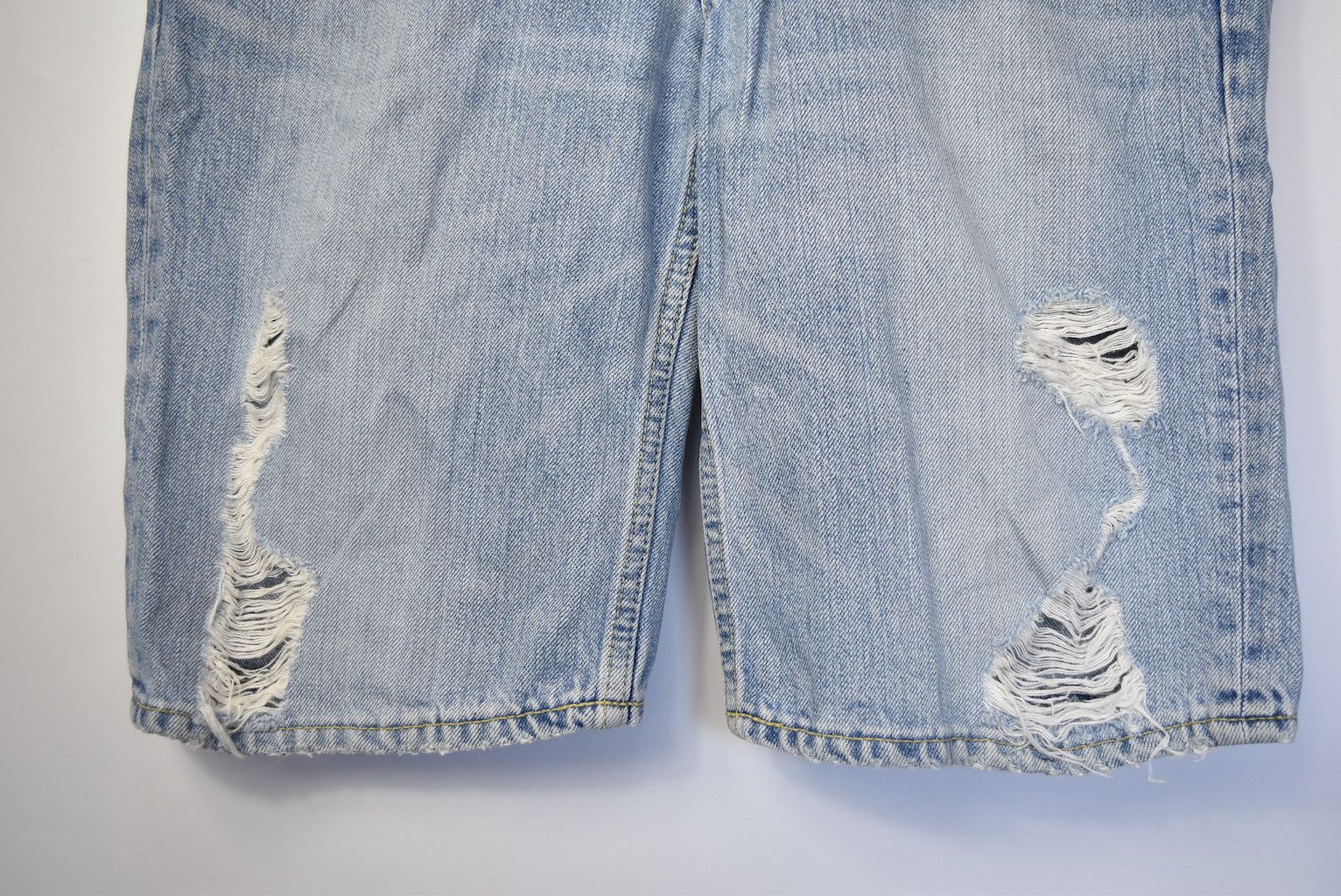 Blue Blue Japan damaged denim shorts 22631 - 444 58 Size US 31 - 5 Thumbnail