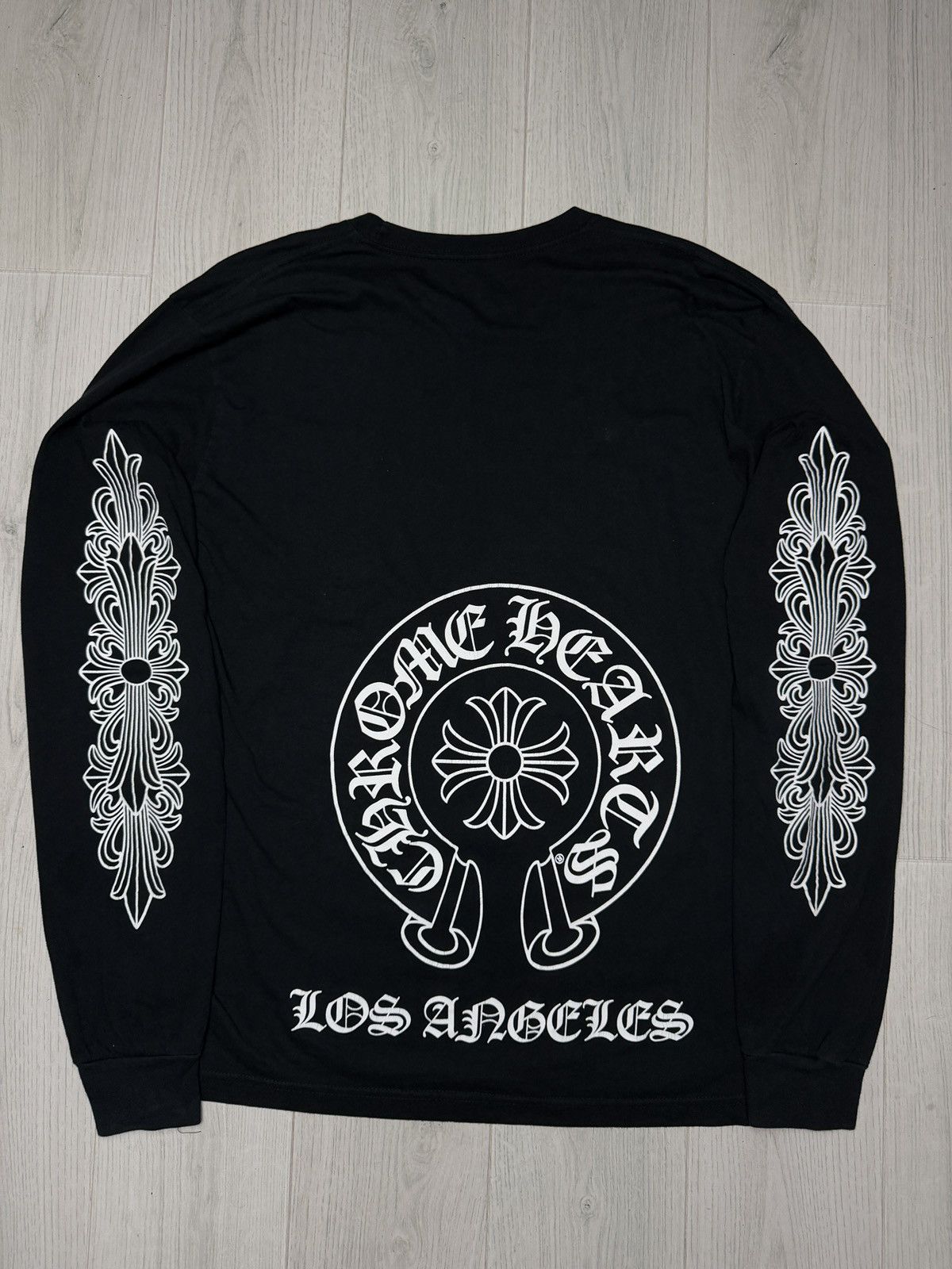 Chrome Hearts Los Angeles Floral Horseshoe Long Sleeve
