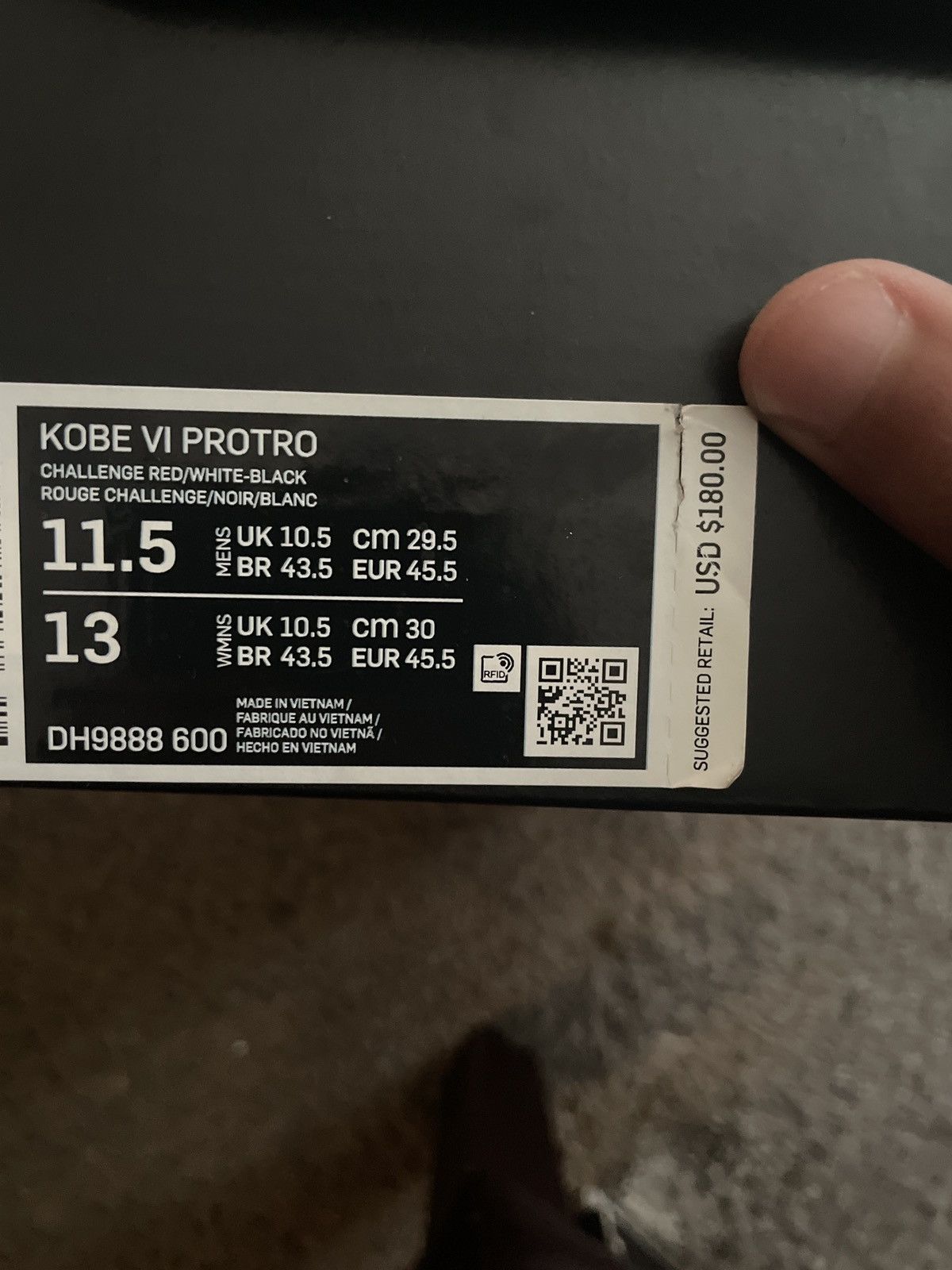 Nike Kobe Vl PRONTO Size US 11.5 / EU 44-45 - 7 Thumbnail