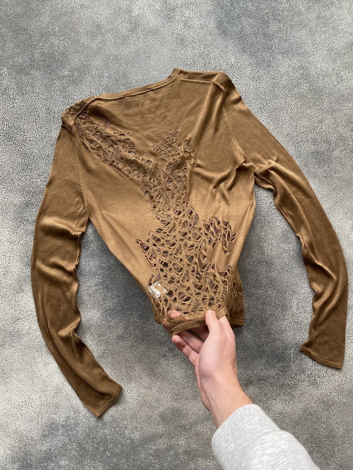 Gucci 2000’s Gucci By Tom Ford Silk Mesh Blouse Size M / US 6-8 / IT 42-44 - 1 Thumbnail