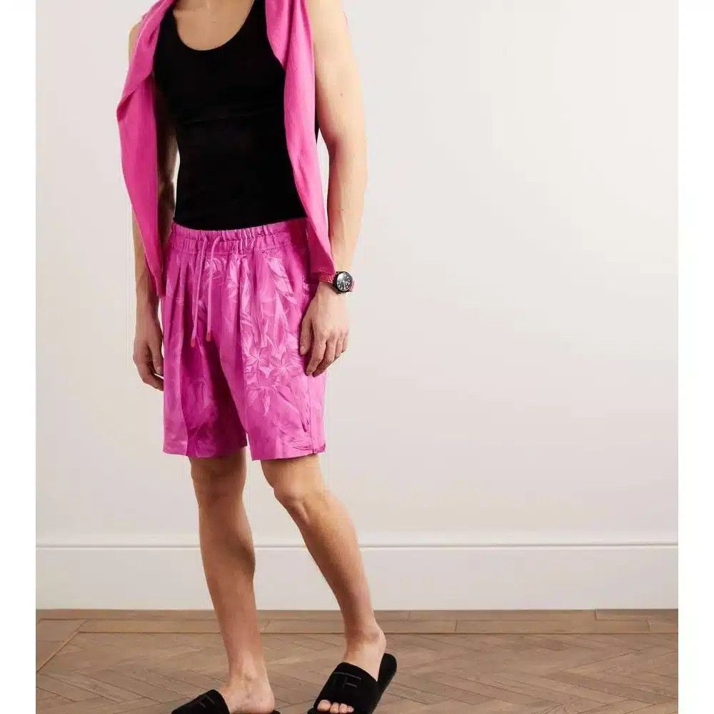 Tom Ford o1loc1c1124 SSC001 Peony Jacquard Short in Pink Size US 36 / EU 52 - 4 Thumbnail