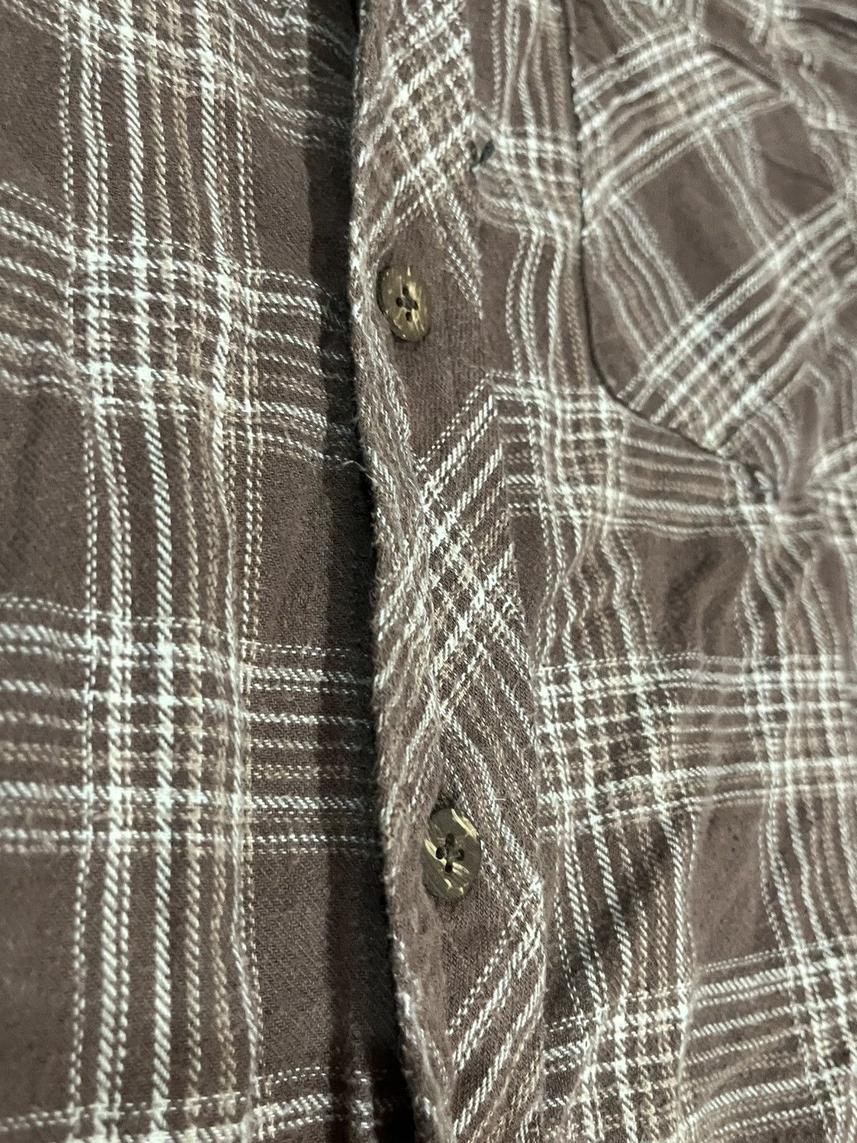 Other Vintage Brown Flannel with Wood Buttons Size US L / EU 52-54 / 3 - 6 Thumbnail
