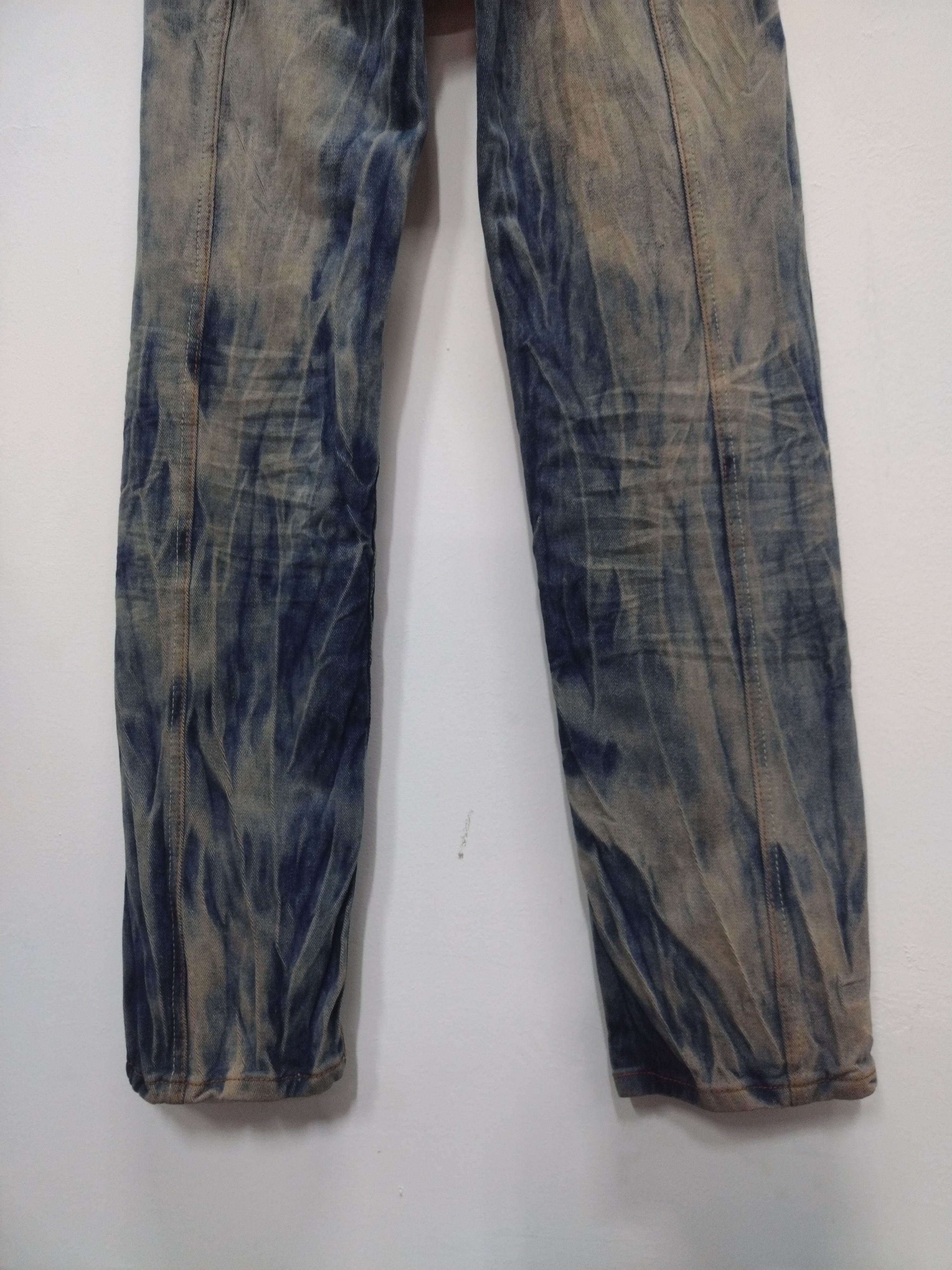 Seditionaries Crazy acid wash jeans Punk Goth Distressed Five Dime Jeans Size US 30 / EU 46 - 10 Thumbnail