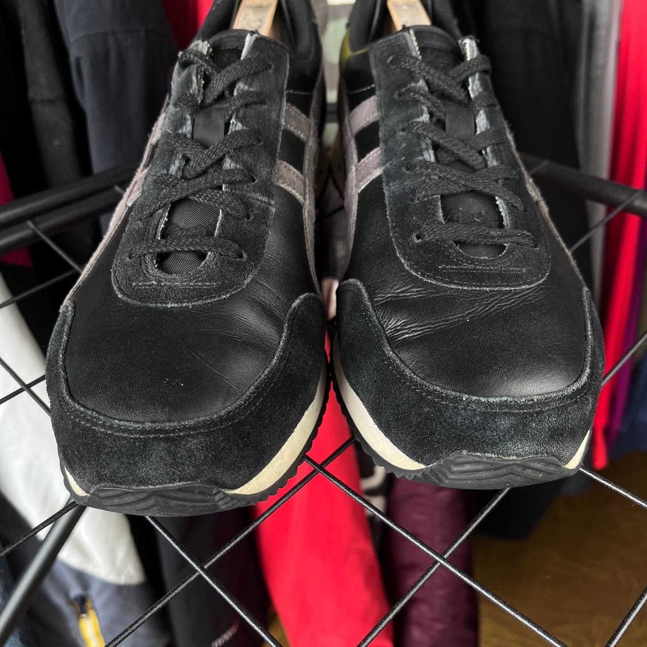 Asics Asics Onitsuka Tiger New York Black Leather/Suede Sneakers Size US 10 / EU 43 - 4 Thumbnail