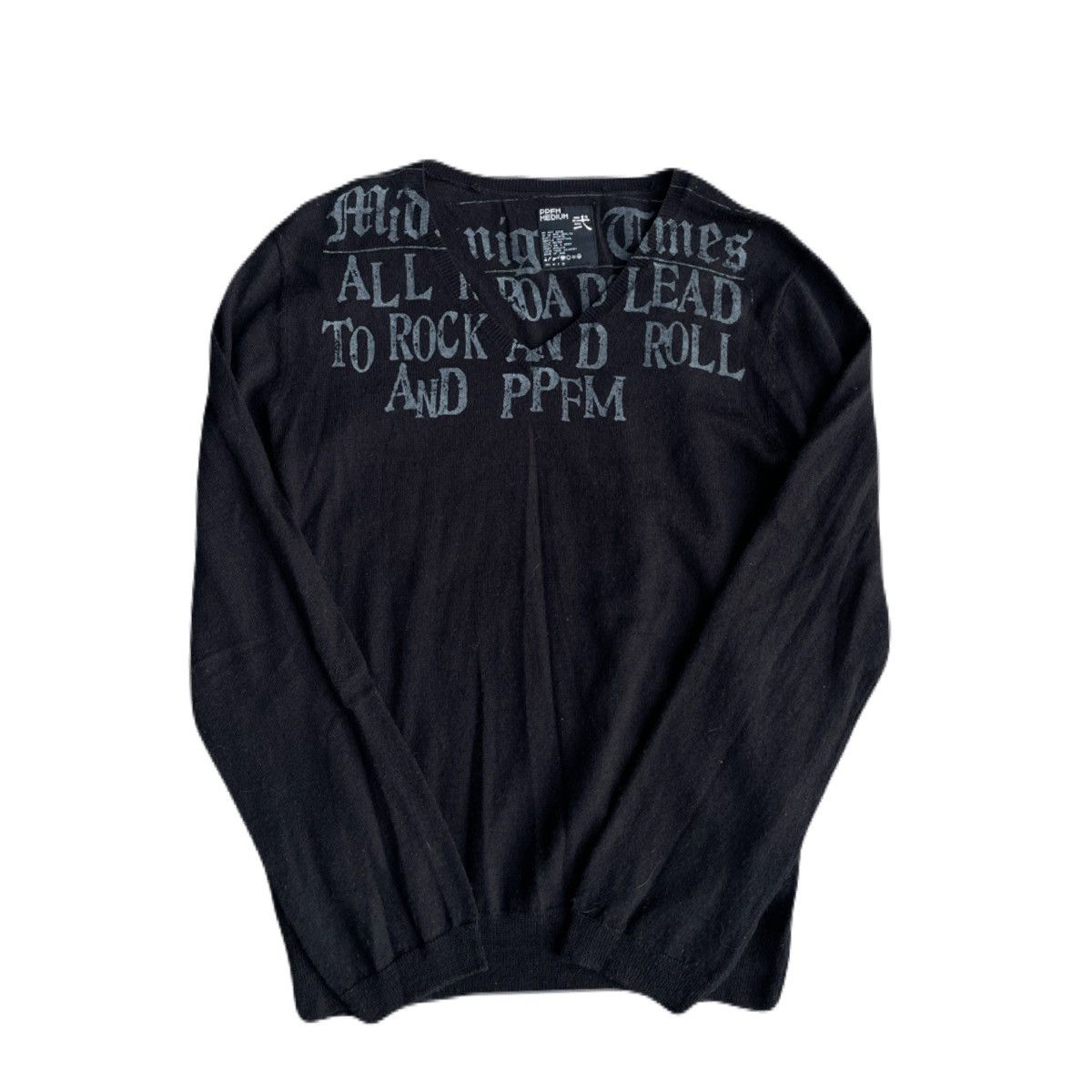 If Six Was Nine 2000s PPFM Vkei Poem V-neck Summer Knit Japanese archive Y2K Size US S / EU 44-46 / 1 - 2 Thumbnail