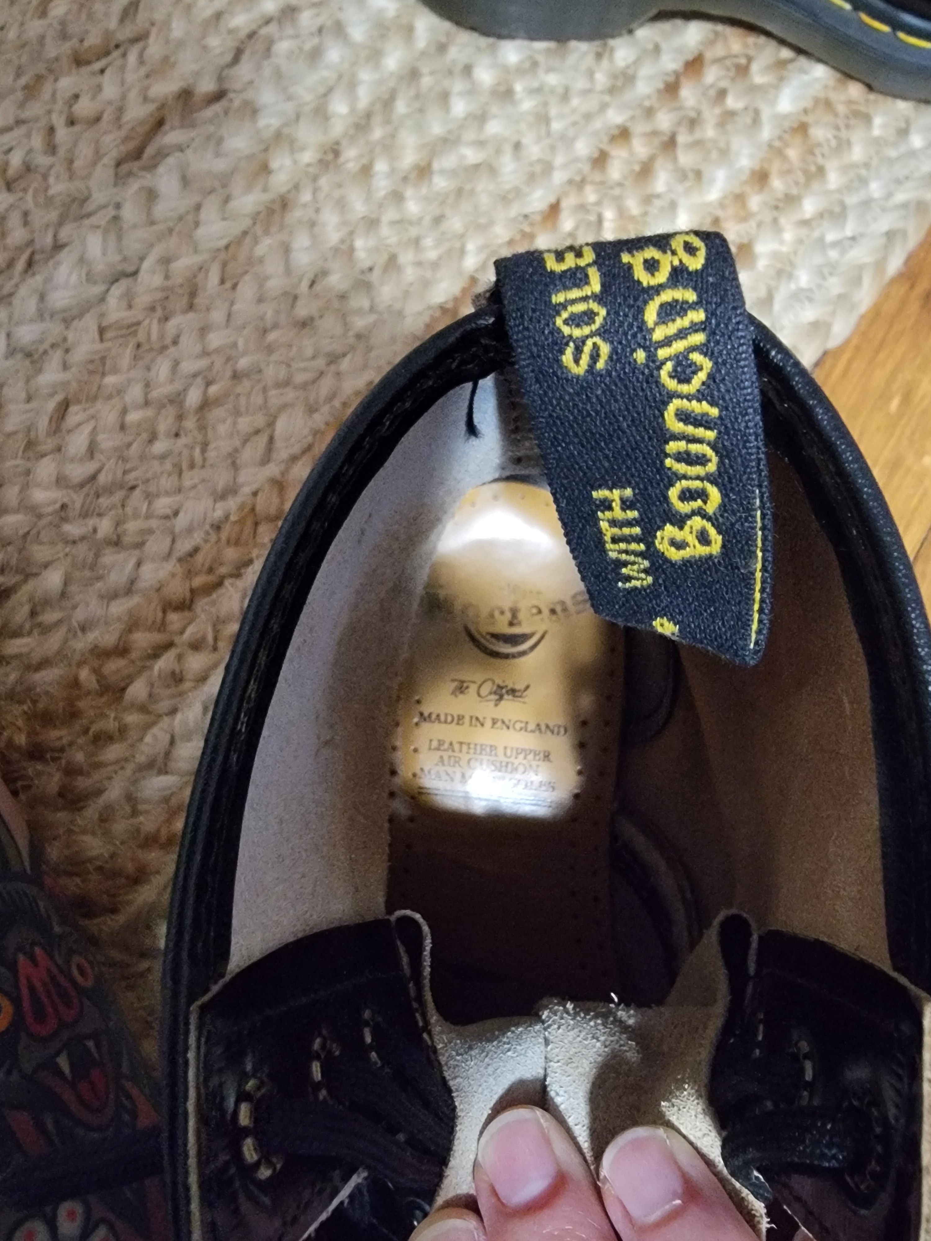 Dr. Martens Made in England Black patent Docs, UK size 6 Size US 7 / EU 40 - 7 Thumbnail
