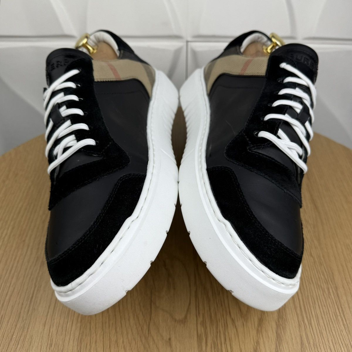 Burberry BURBERRY LONDON Sneakers Low-Top Shoes New Reeth Nova Check Size US 12 / EU 45 - 4 Thumbnail
