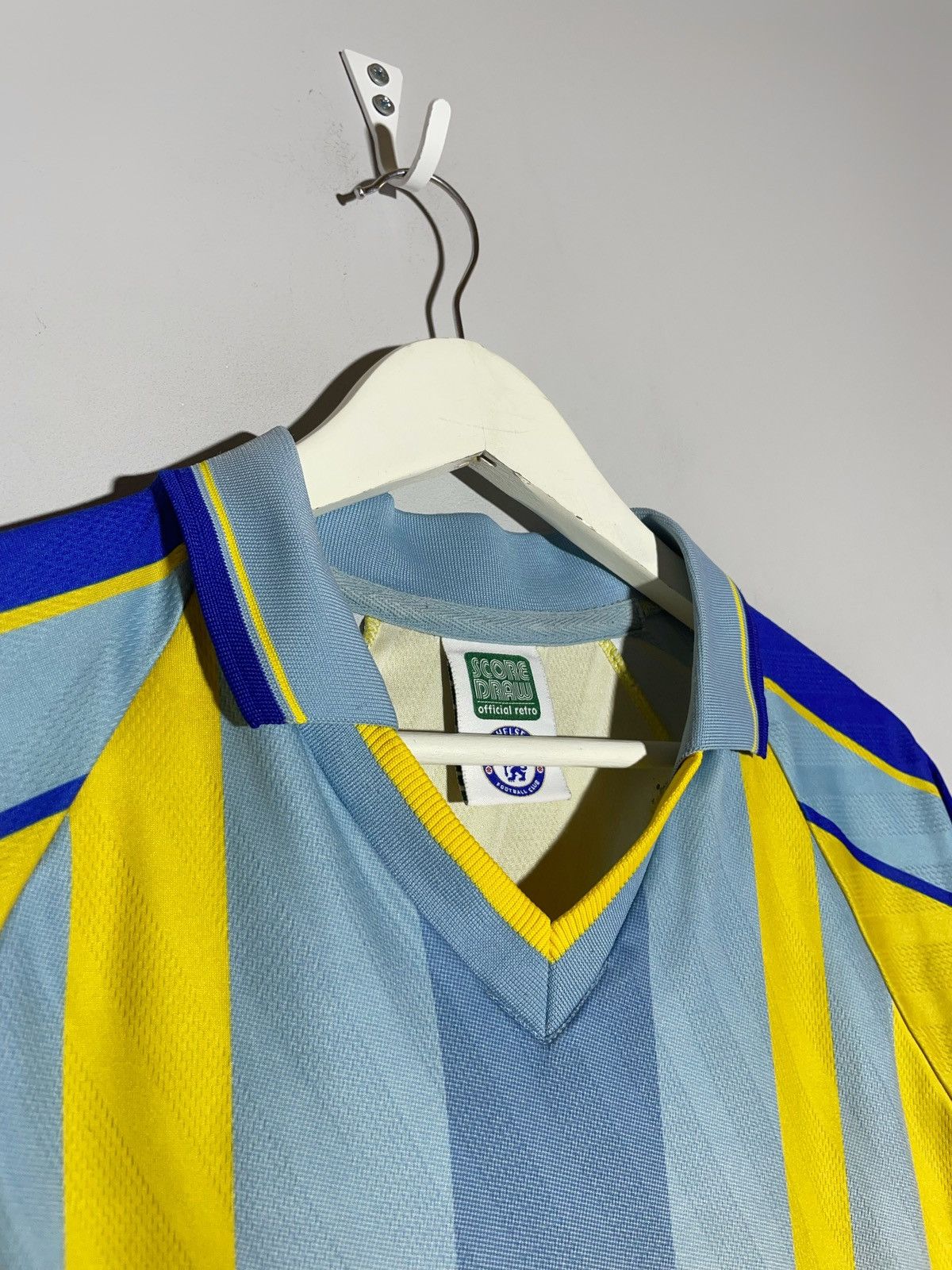 Chelsea Soccer Chelsea FC Vintage 1997/98 Score Draw Football Shirt Size US L / EU 52-54 / 3 - 7 Thumbnail