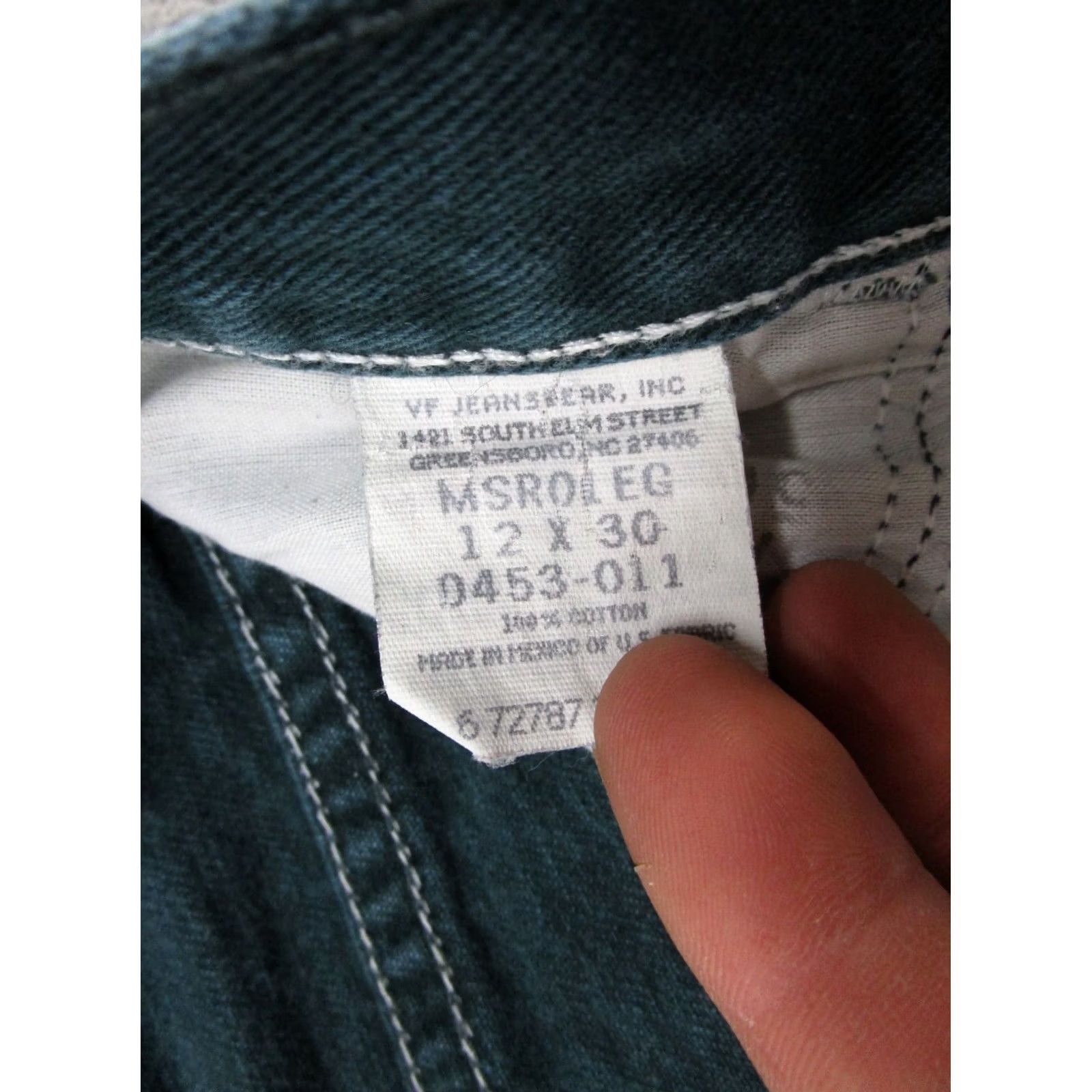 Wrangler VINTAGE Wrangler Jeans For Women 90s Green Denim High Rise Mom Size 12x30 Womens Size 34" / US 12 / IT 48 - 6 Thumbnail