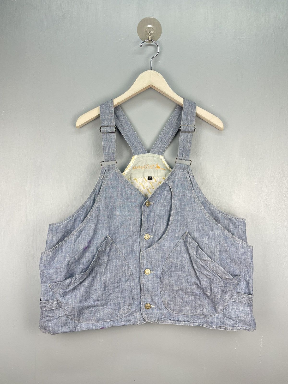 Japanese Brand Fieldcore Banana Denim vest multi pocket Size XL / US 12-14 / IT 48-50 - 1 Thumbnail