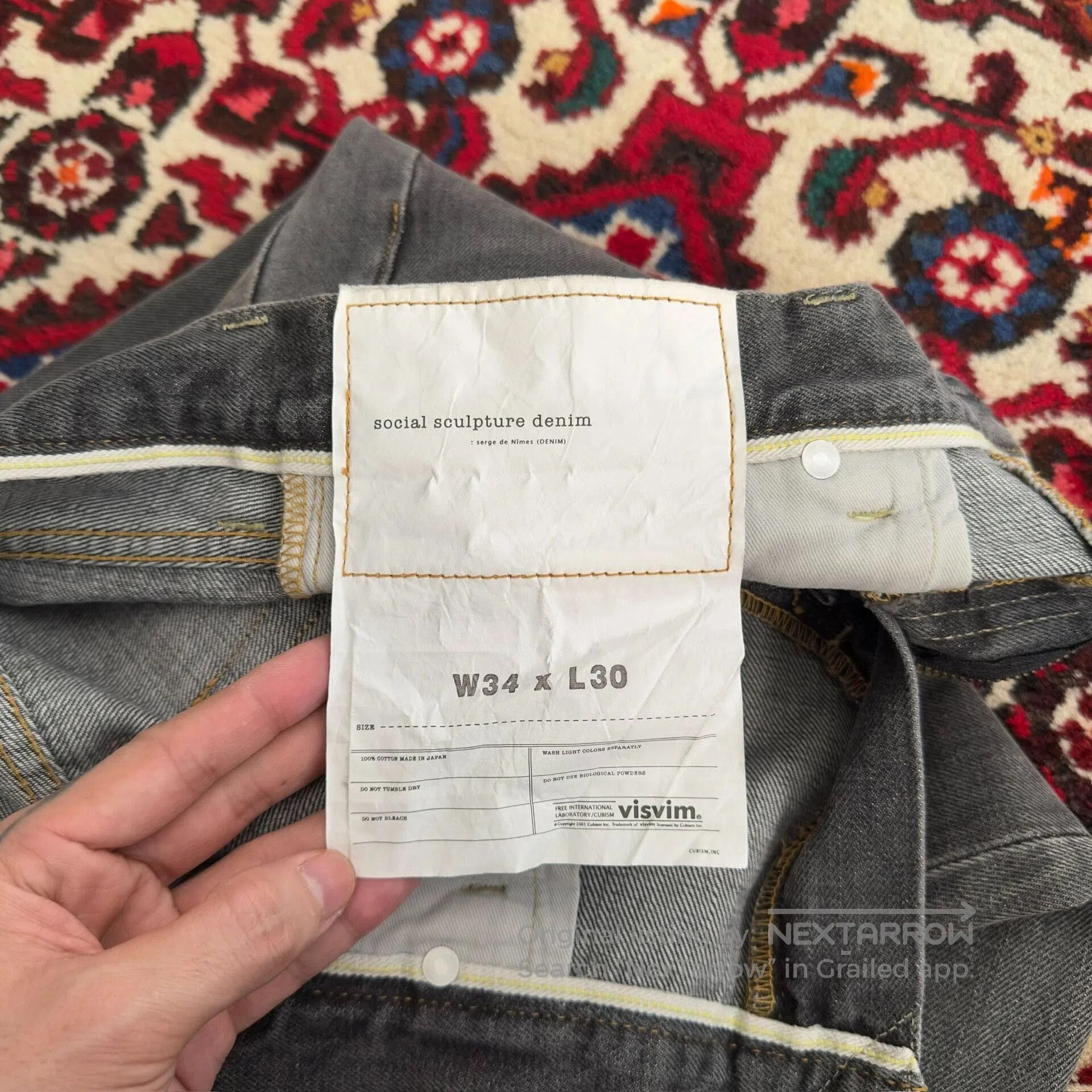 Visvim visvim black denim pants size W34 L3. Size US 34 / EU 50 - 7 Thumbnail