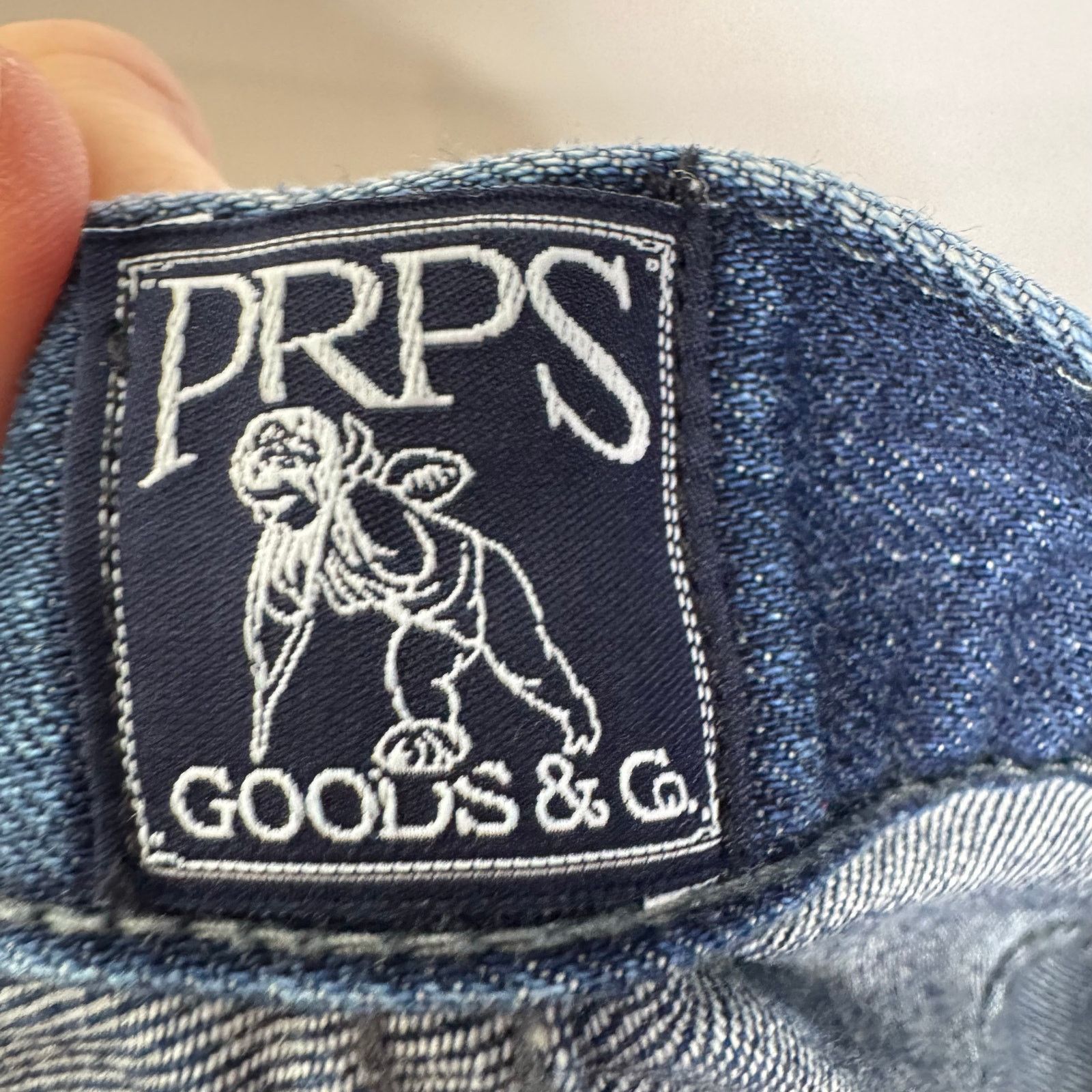 Prps PRPS Goods & Co Distressed Button Fly Jeans Mens 38 Straight Size US 38 / EU 54 - 7 Thumbnail