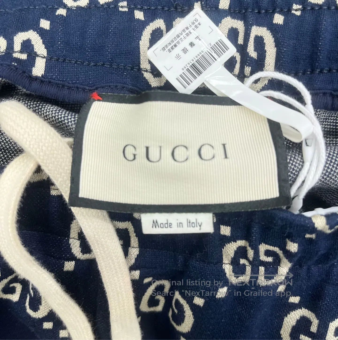 Gucci Guicci size S Navy Blue Jacquard Double G Logo Sports Pant Size US 27 - 3 Thumbnail