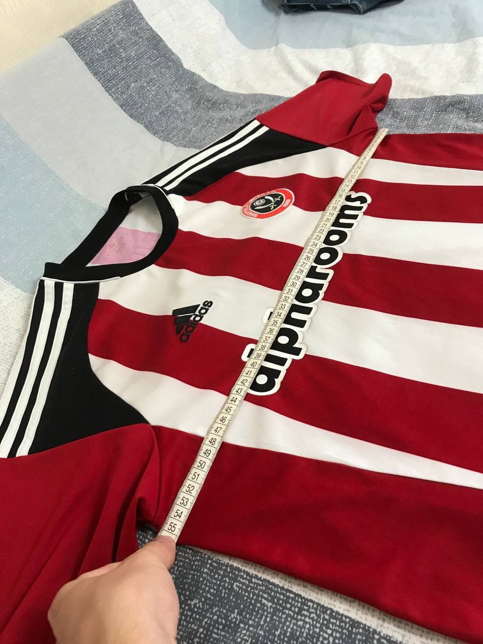 Adidas 🔥 Adidas Sheffield United FC 2016 Jersey T Shirt Soccer Size US L / EU 52-54 / 3 - 14 Thumbnail