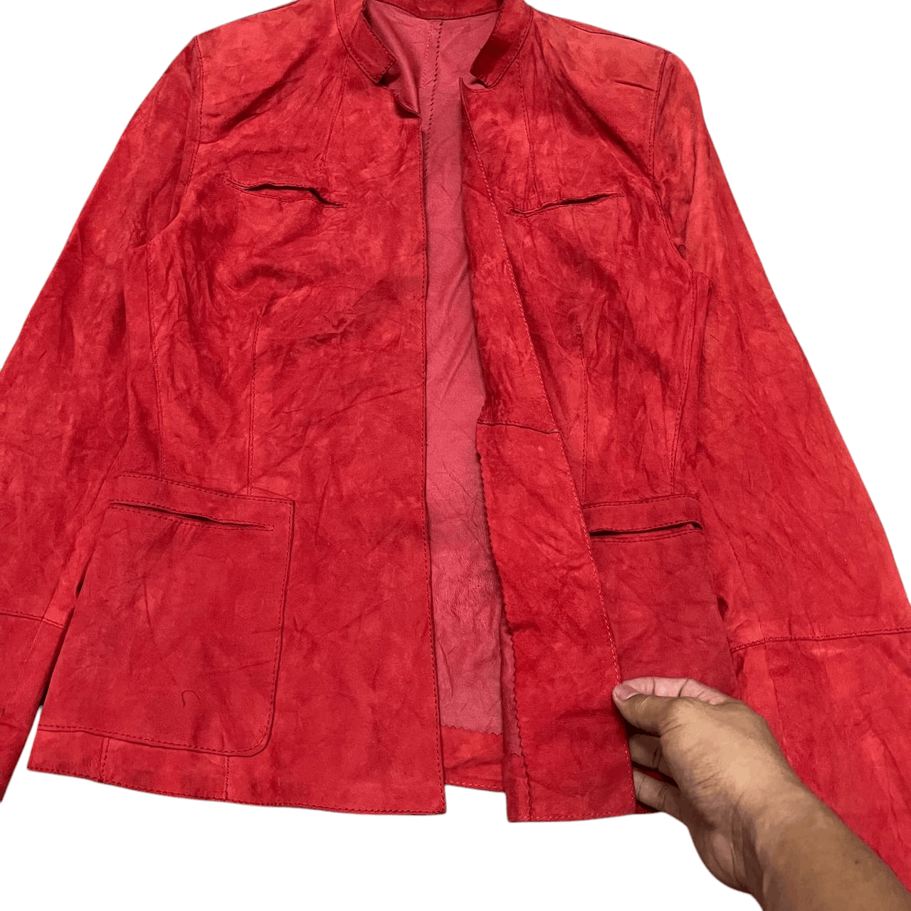 Vintage Vintage Sylvie Schimmel Paris Leather Jacket Buttonless Size S / US 4 / IT 40 - 5 Thumbnail