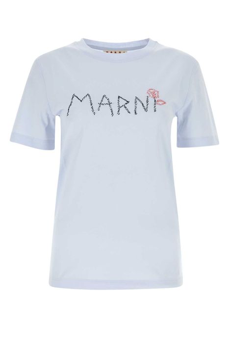 Marni Powder Blue Cotton T-Shirt | Grailed