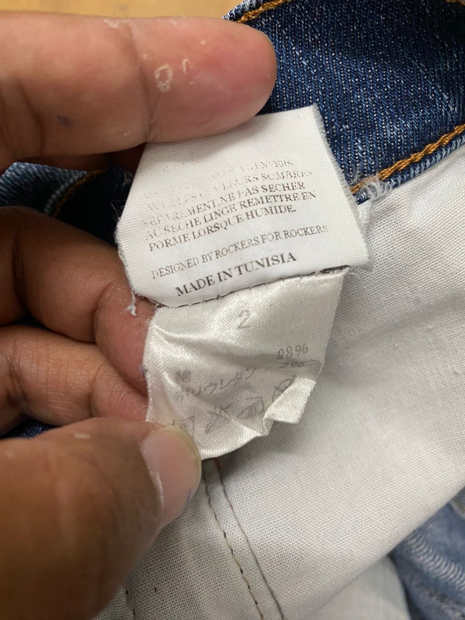April 77 💥BEST OFFER💥APRIL 77 PUNK DISTRESSED DENIM JEANS Size US 32 / EU 48 - 12 Thumbnail