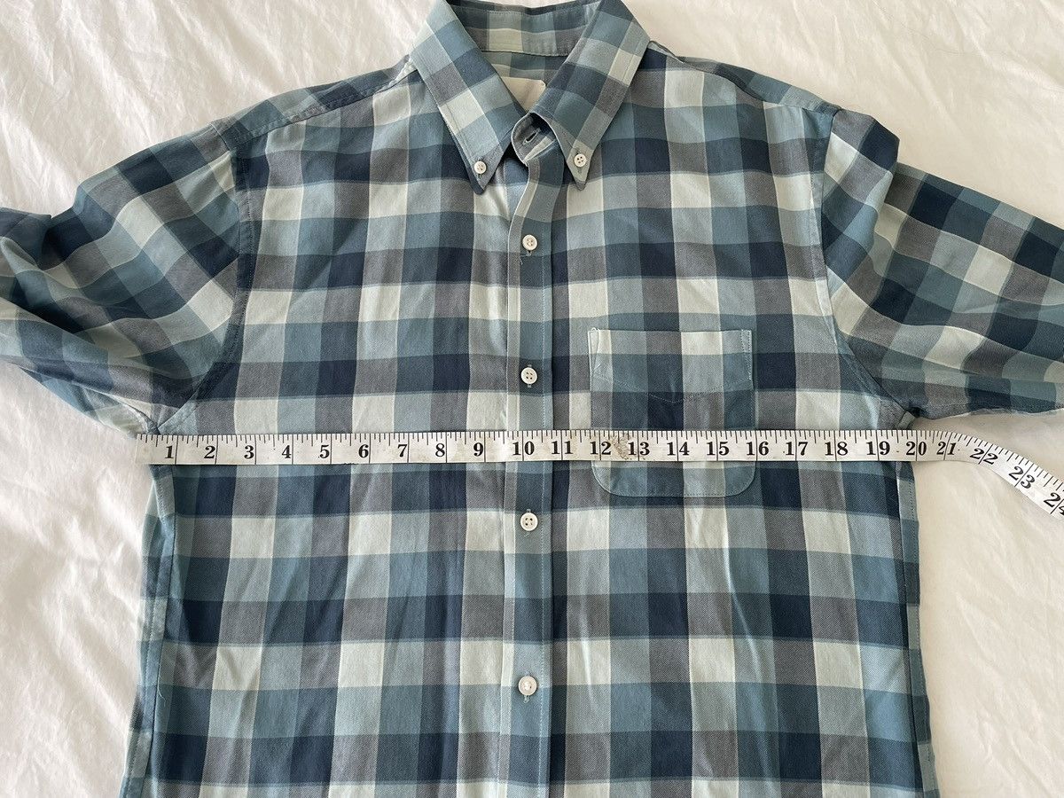Band Of Outsiders Rare Blue Check Tailored Button Down Shirt Sz. M $325 Size US M / EU 48-50 / 2 - 7 Thumbnail