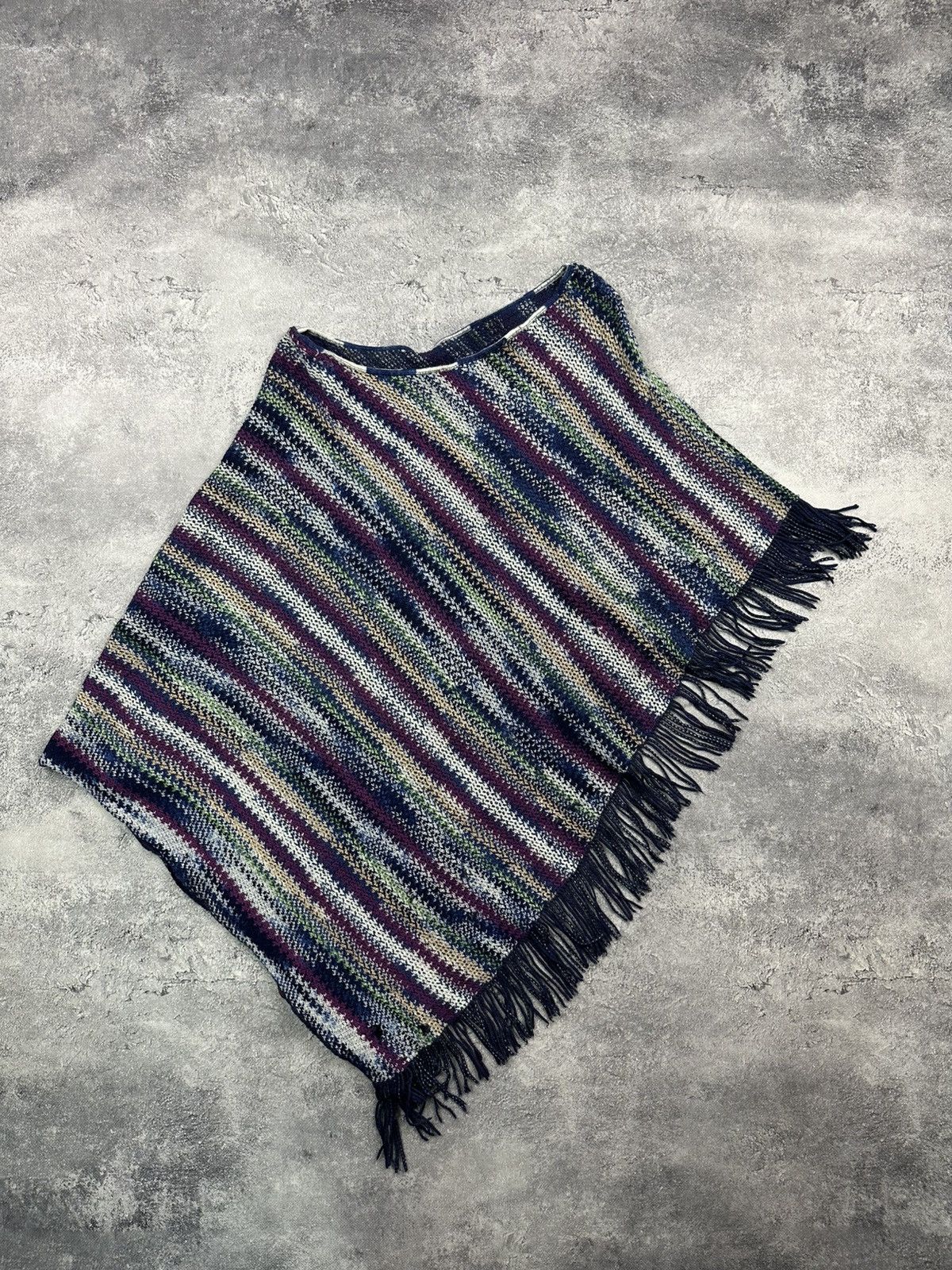 Missoni Missoni Poncho Vintage Multicoloured Shawl Scarf Rare Italy Size M / US 6-8 / IT 42-44 - 1 Thumbnail