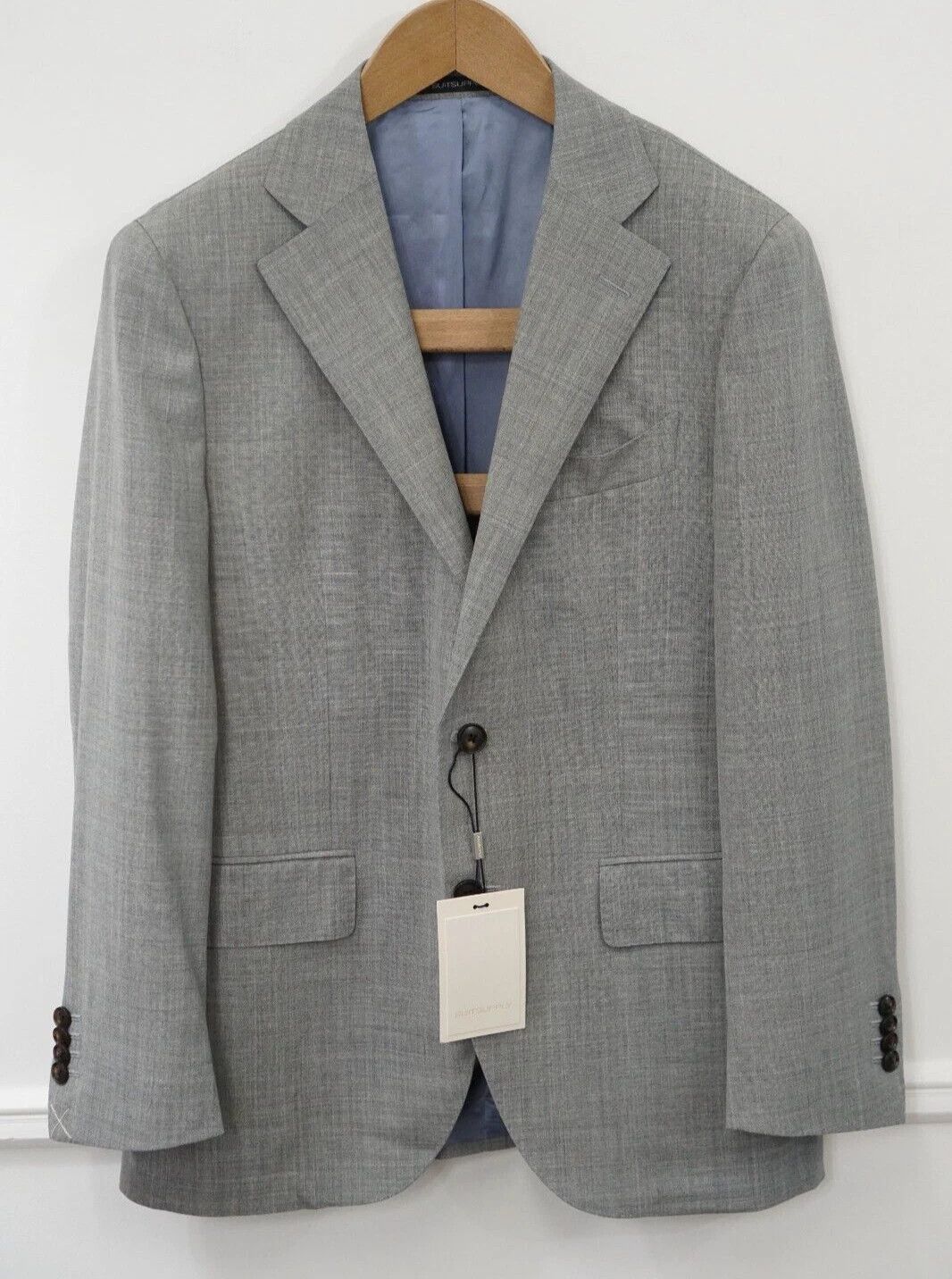 Suitsupply Men Suitsupply Blazer La Spalla Lanificio Wool Grey UK/US36S Size 36S - 1 Thumbnail