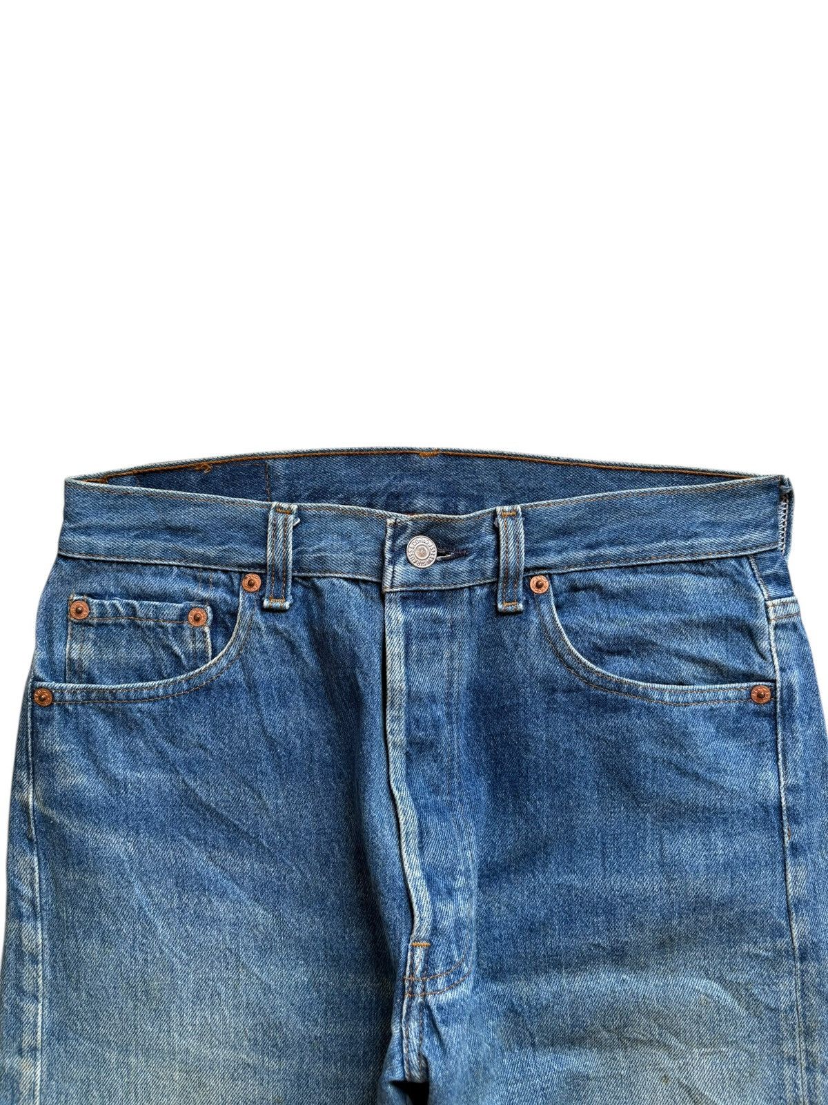 Levi's Vintage 90s Levis 501xx Mud Wash Distressed Jeans Size US 28 / EU 44 - 4 Thumbnail