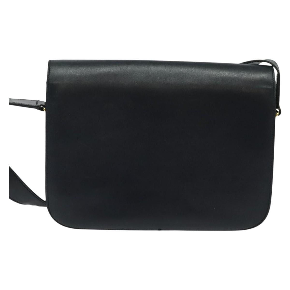 Celine CELINE Shoulder Bag Leather Navy Gold Size ONE SIZE - 3 Thumbnail