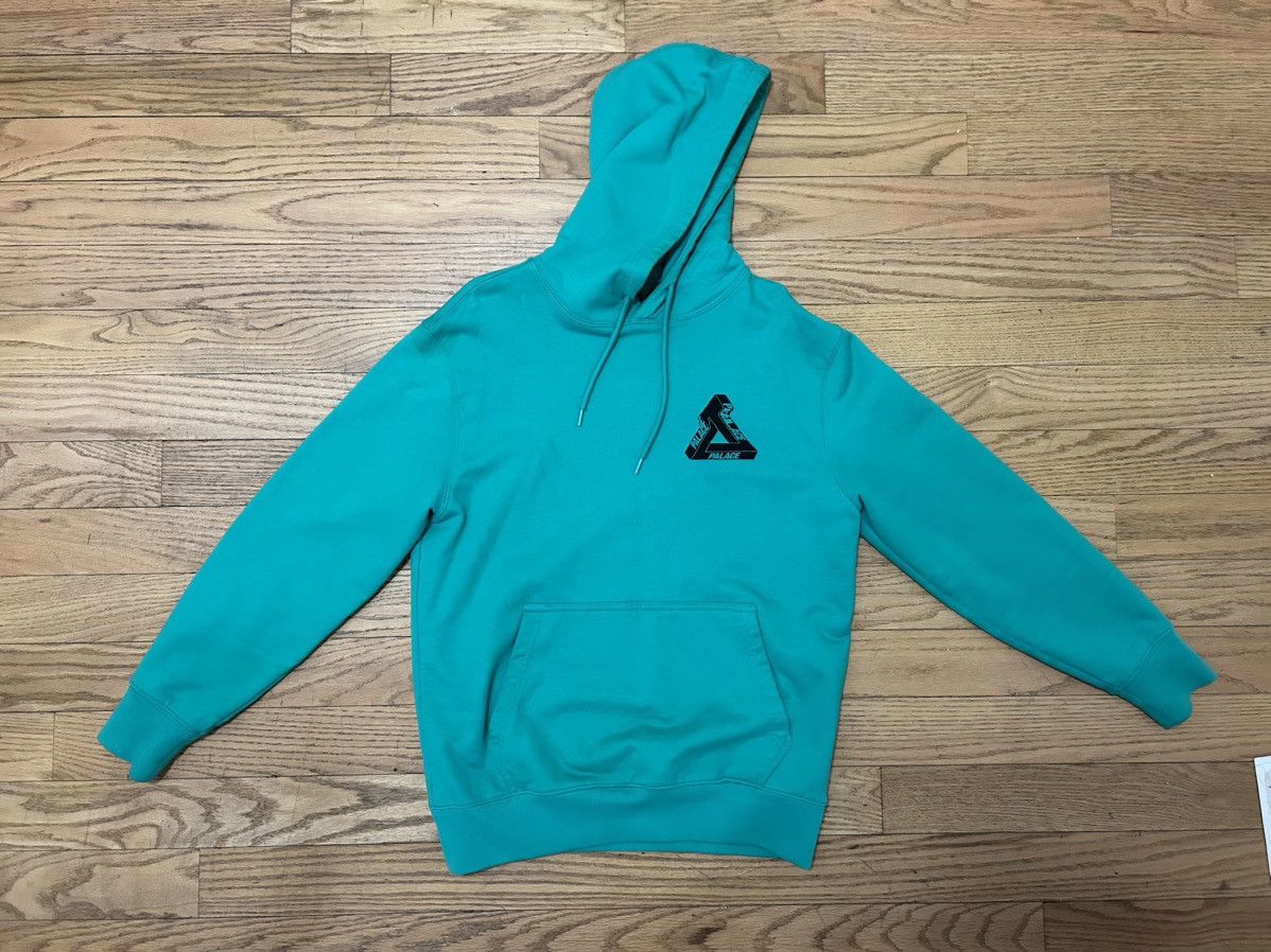 image of Palace Tri-Ferg Hoodie in Green, Men's (Size Small)