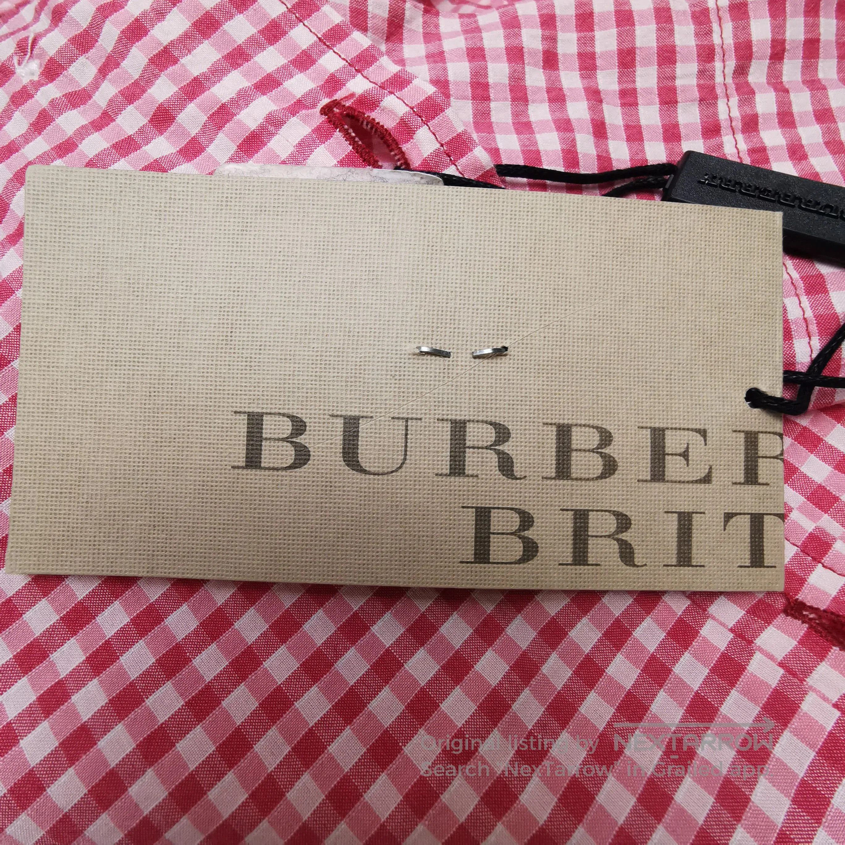 Burberry Burberry Brit Color Block Cotton Shirt XS . Size US XS / EU 42 / 0 - 9 Thumbnail