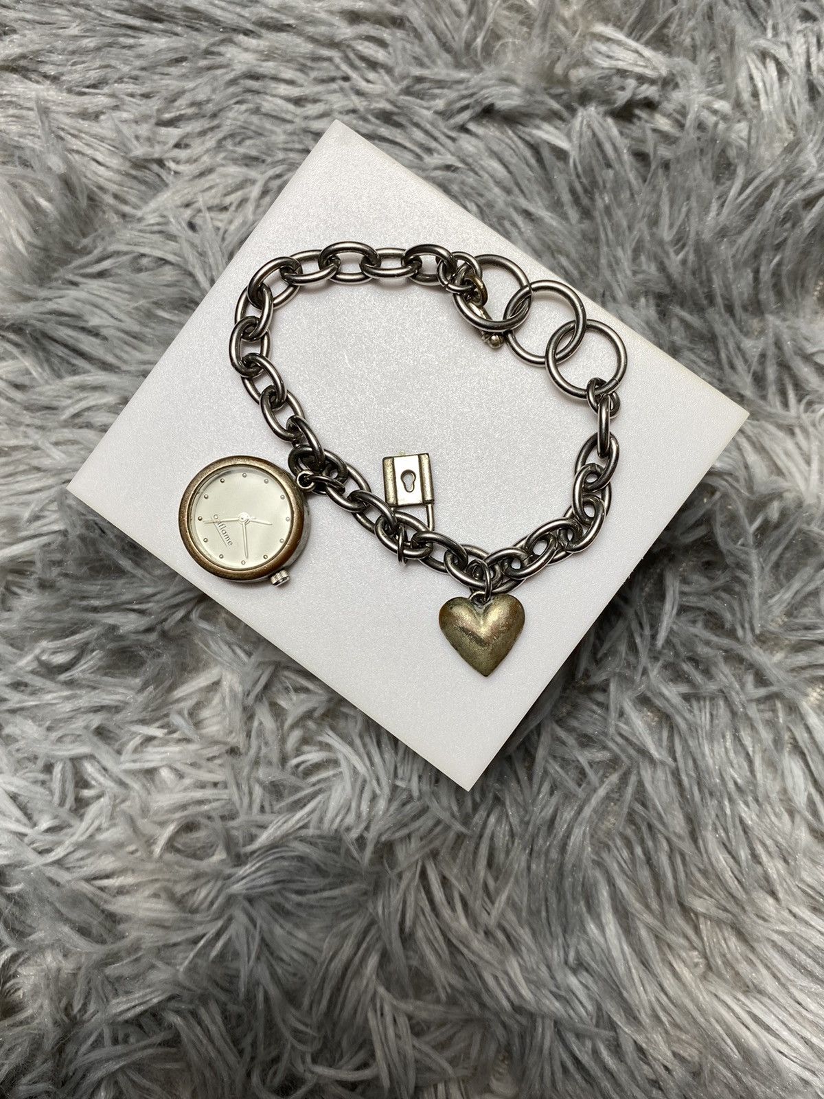 Jewelry x Vintage Charm Bracelet Watch - in Silver, Men's