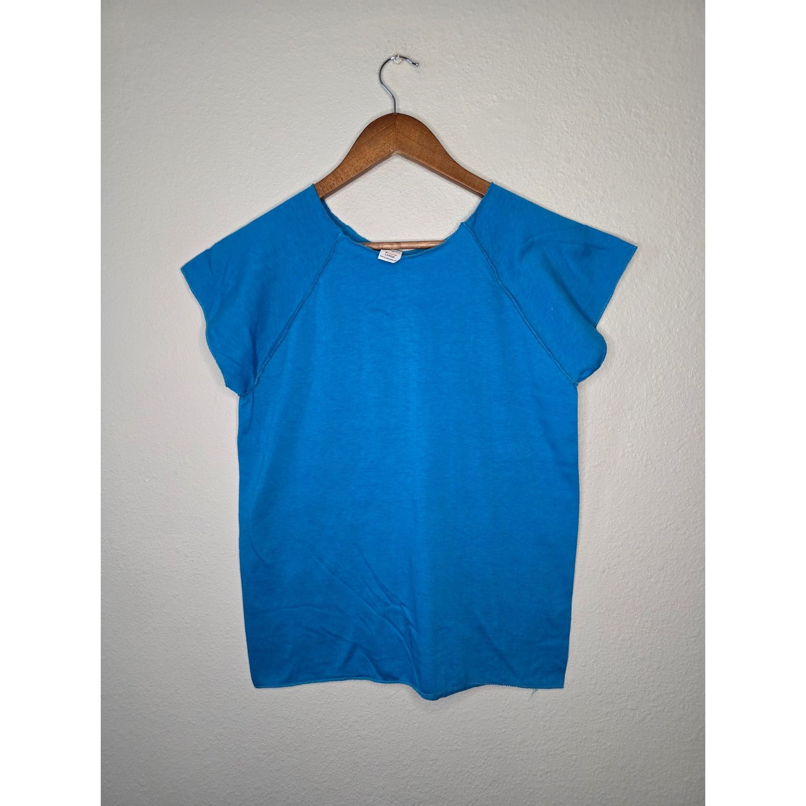 Vintage Vintage Blue Blank Shirt Lexington Large Women's Tee 80s Size L / US 10 / IT 46 - 1 Thumbnail